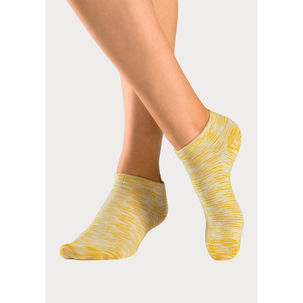 H.I.S Sneakersocken, (Packung, 6 Paar), mit farbigem Garn