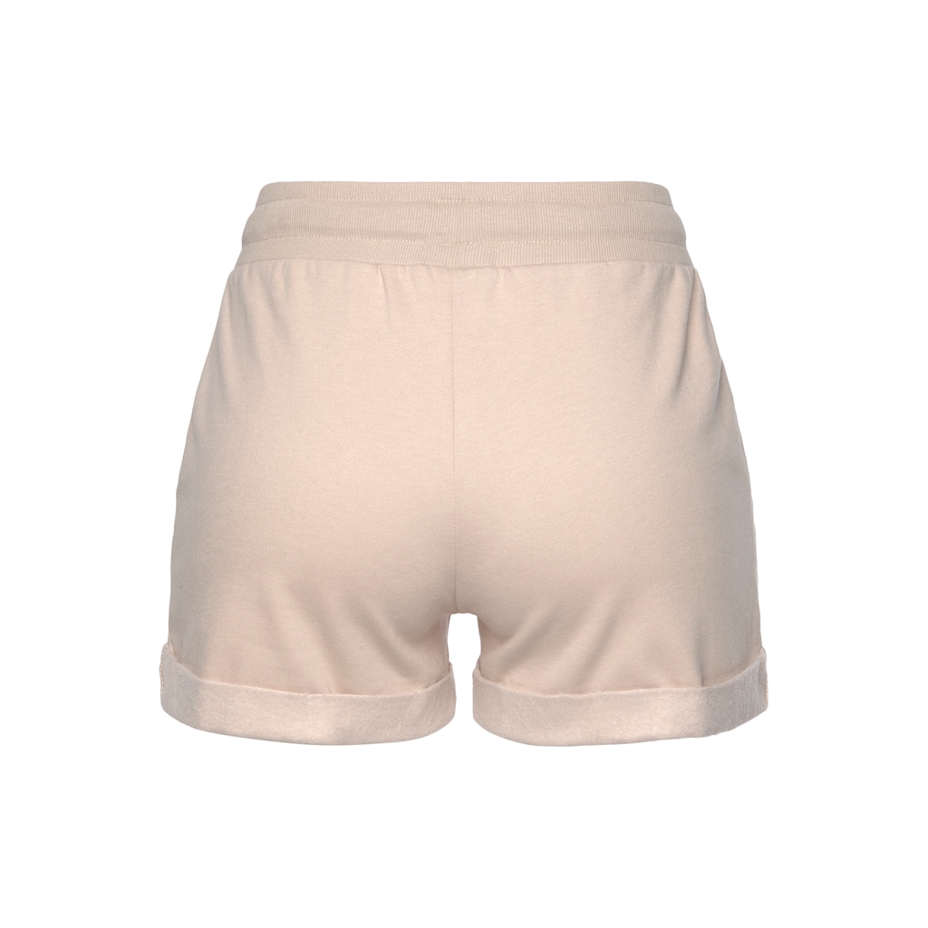 LASCANA Shorts, mit Rippbündchen und Umschlagsaum