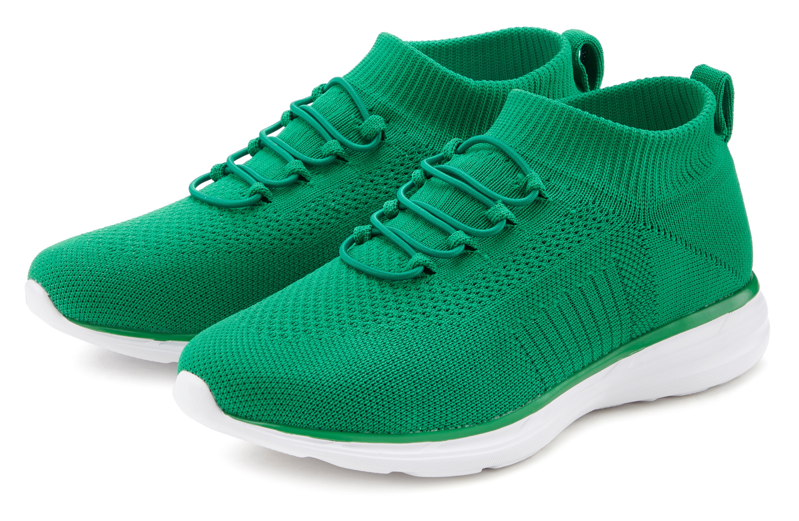 Thumbnail - LASCANA Sneaker »Slipper, Halbschuh, ultraleicht und bequem,«, zum Reinschlüpfen mit elastischen Schnürbändern VEGAN