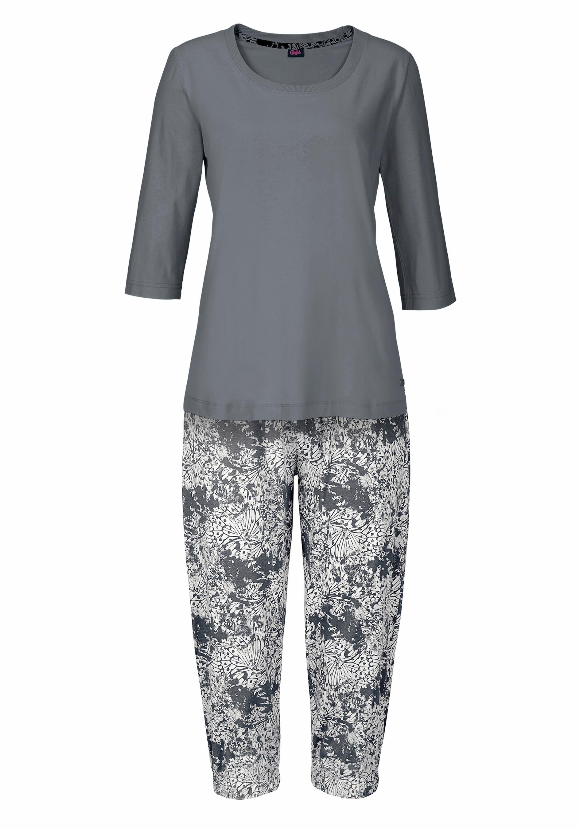 Buffalo Capri-Pyjama Set, 2 tlg. mit gemusterter Hose