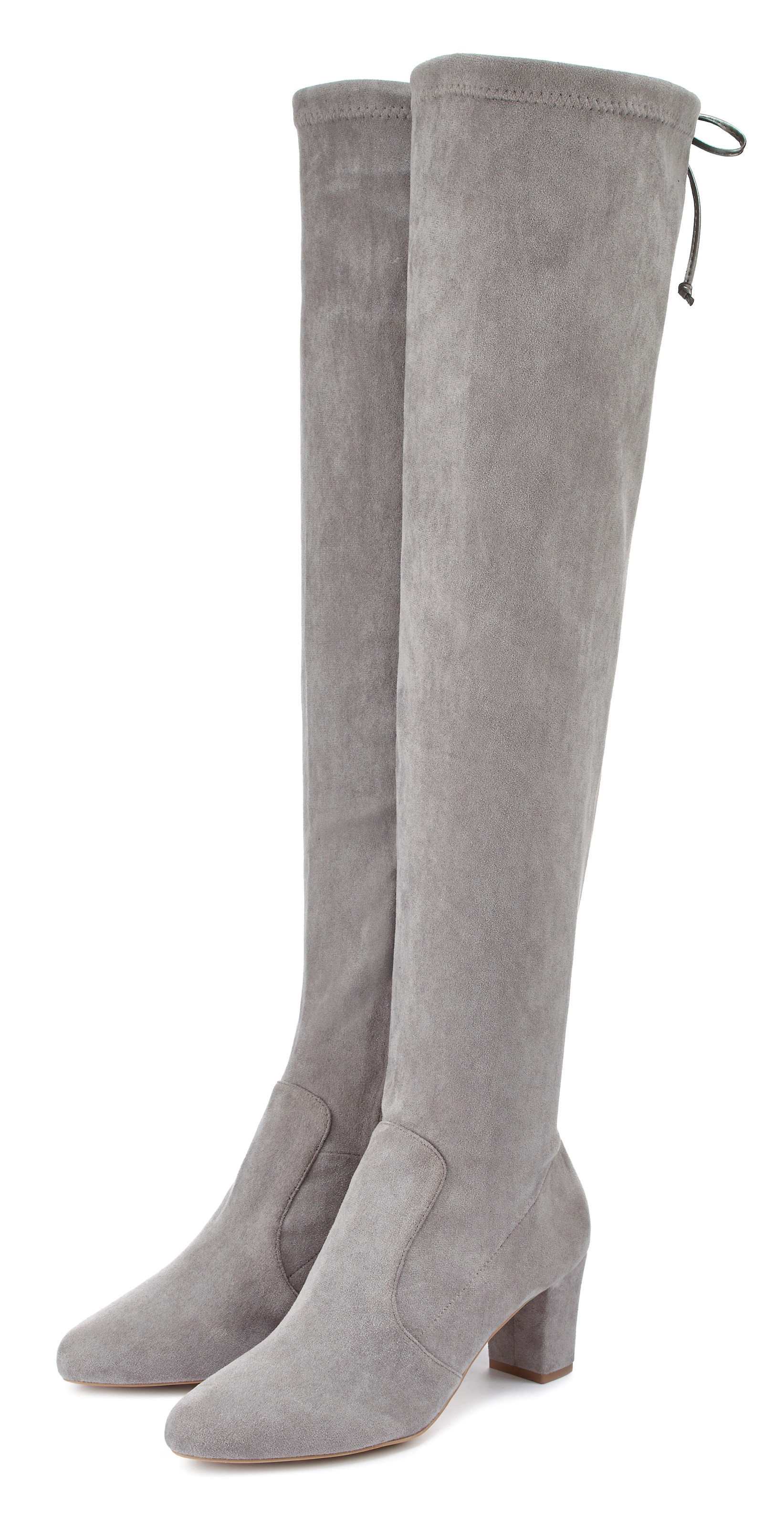 LASCANA Overkneestiefel, Slouchy Boots,Langschaft Stiefel,Schlupf-Boot, weiches Stretchmaterial