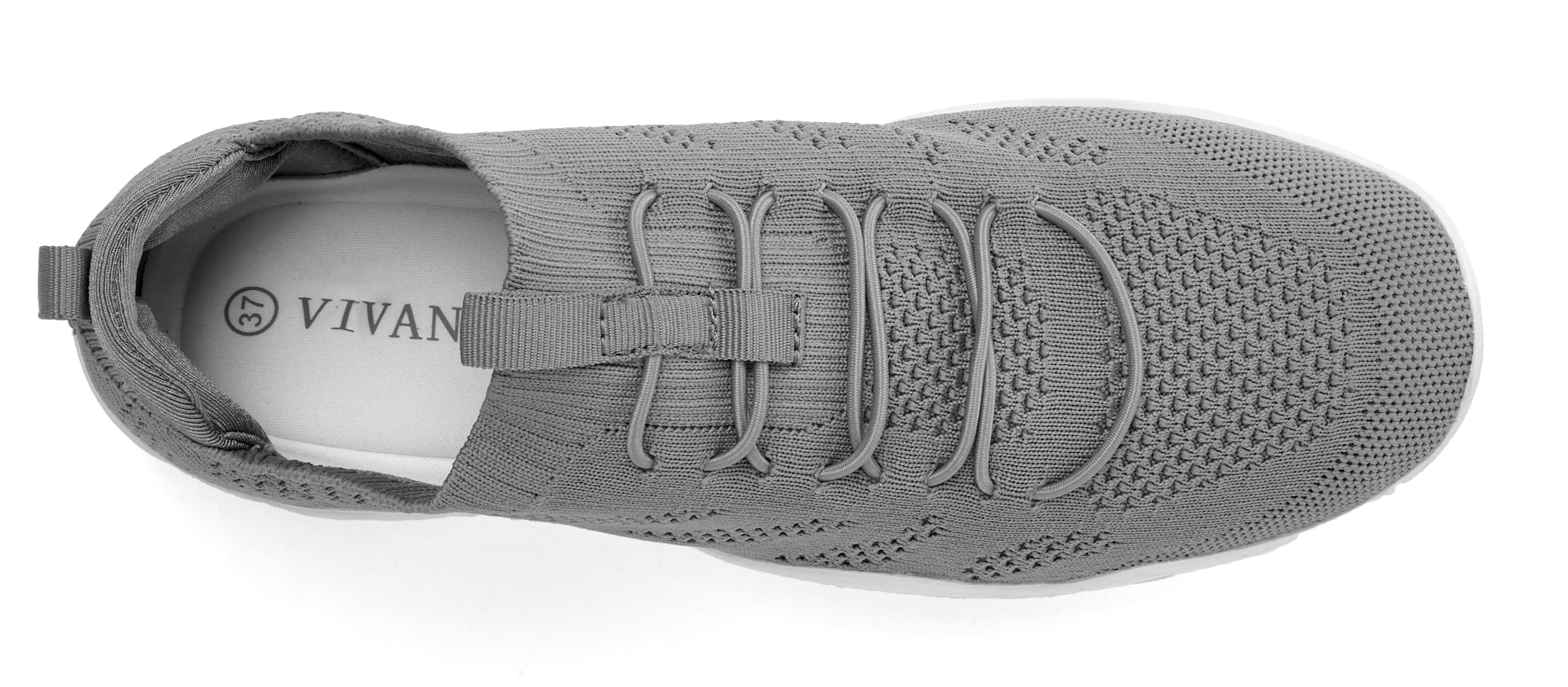 Vivance Sneaker »Freizeitschuh, Halbschuh mit ultraleichter und flexibler Sohle,«, zum Reinschlüpfen mit elastischen Schnürbändern VEGAN