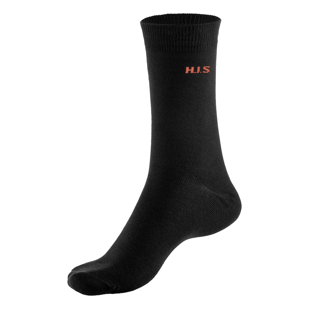 H.I.S Socken, (Packung, 10 Paar), mit farbigem Innenbund