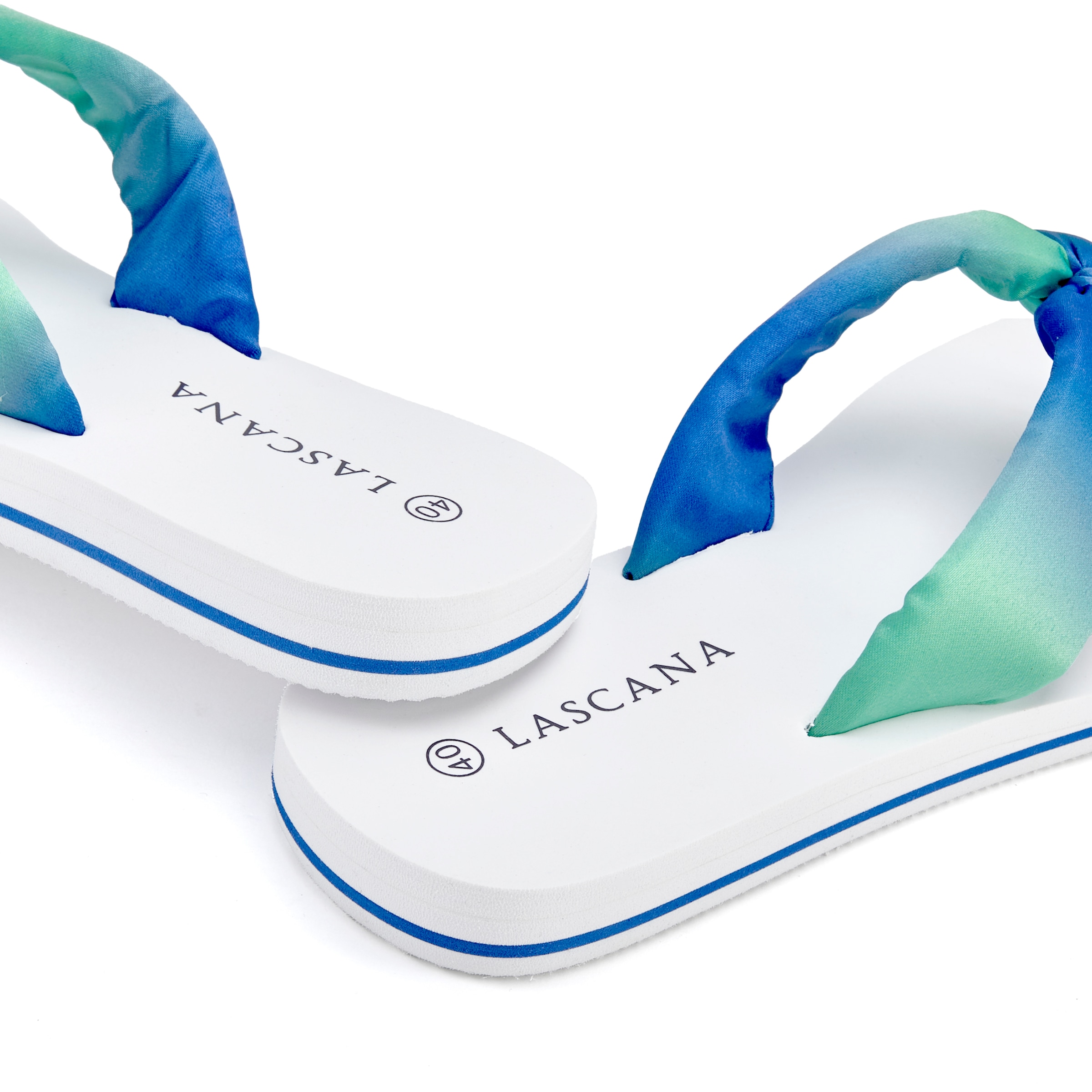 LASCANA Badezehentrenner, Sandale, Pantolette, Badeschuh ultraleicht mit softem Band VEGAN