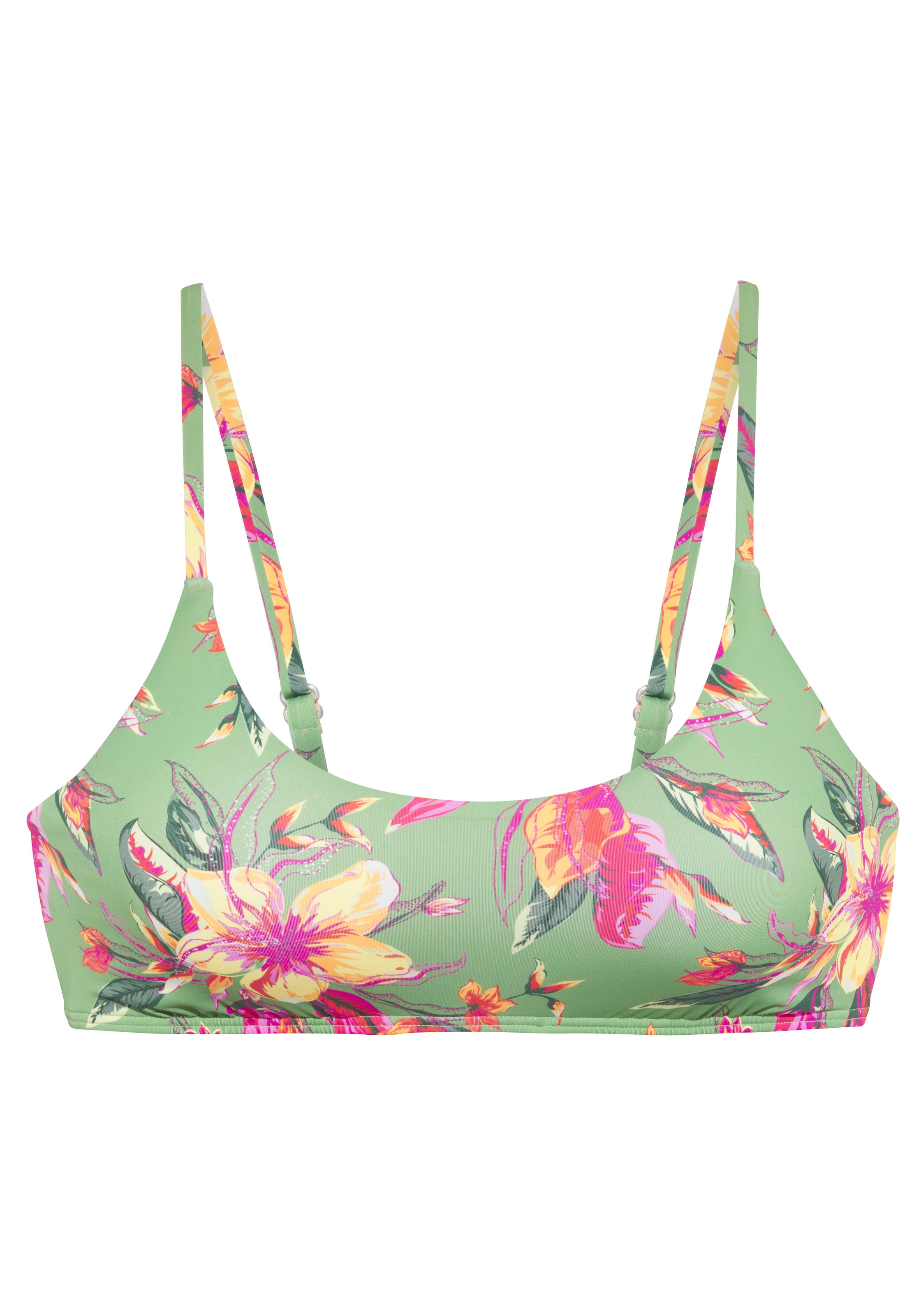 LASCANA Bustier-Bikini-Top »Malia«, mit tropischem Print