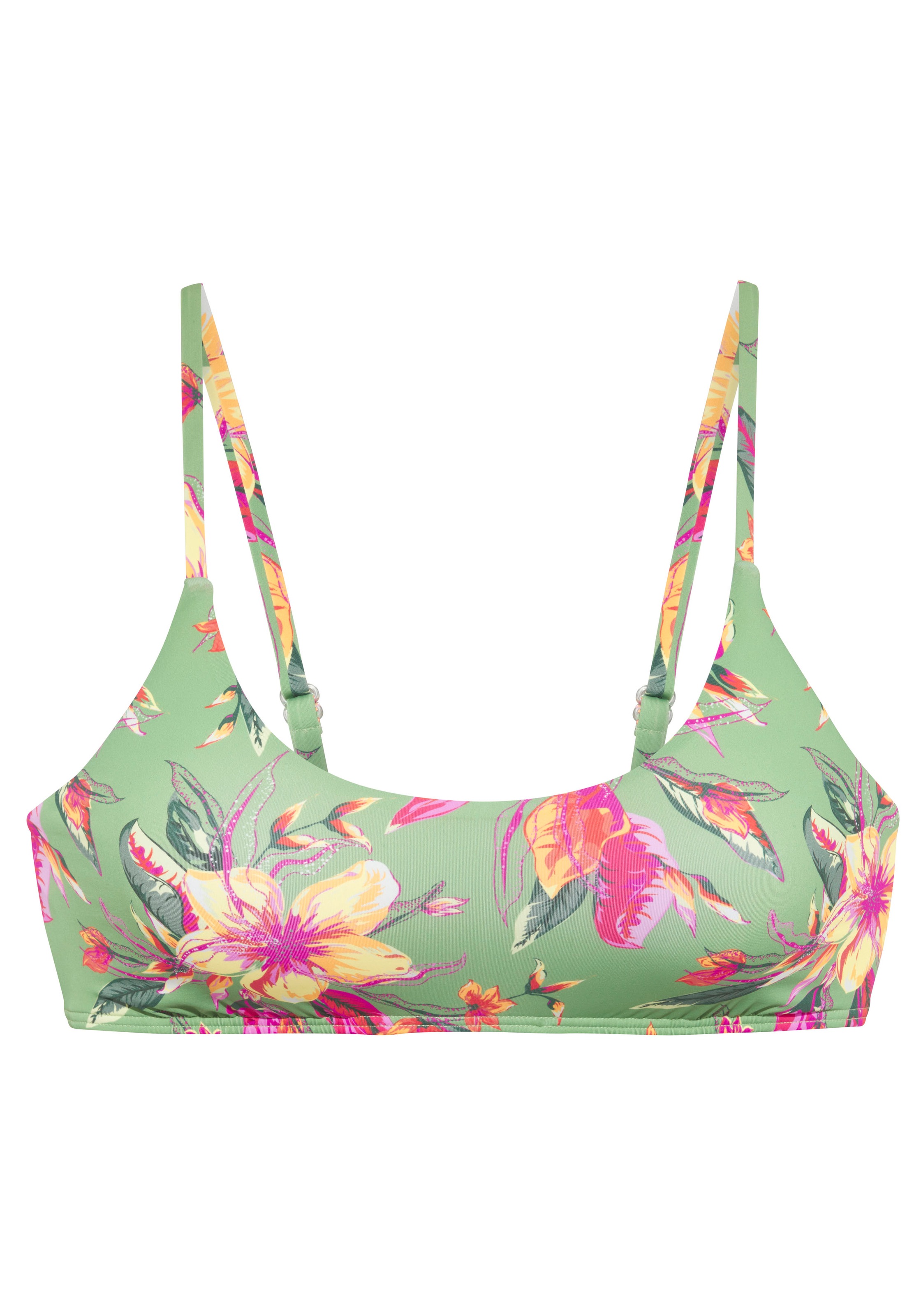 LASCANA Bustier-Bikini-Top "Malia" mit tropischem Print