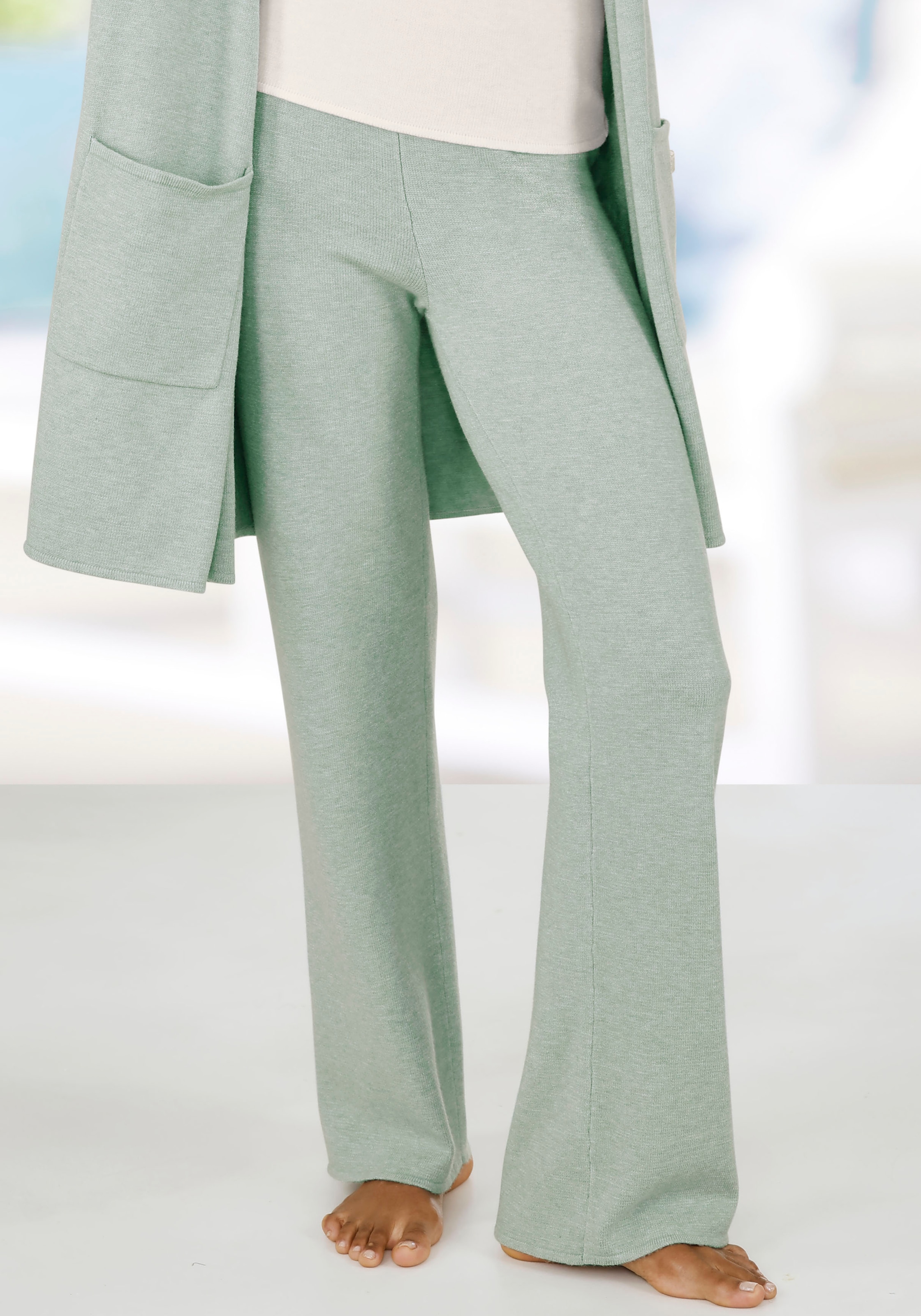 LASCANA Strickhose lässig aus hochwertigem Strick, Loungewear
