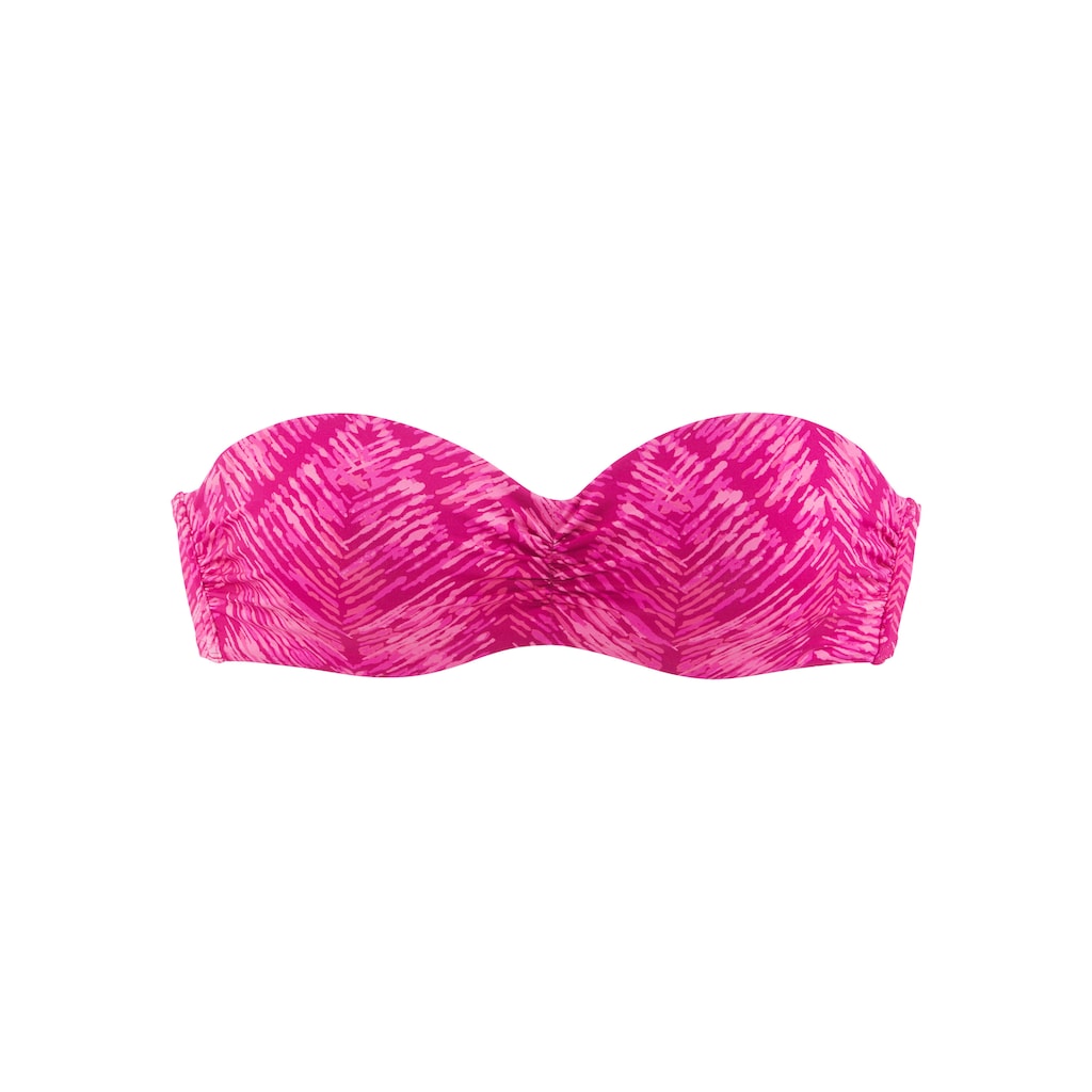 JETTE Bügel-Bandeau-Bikini-Top »Floretta«, in Ton in Ton-Harmonie