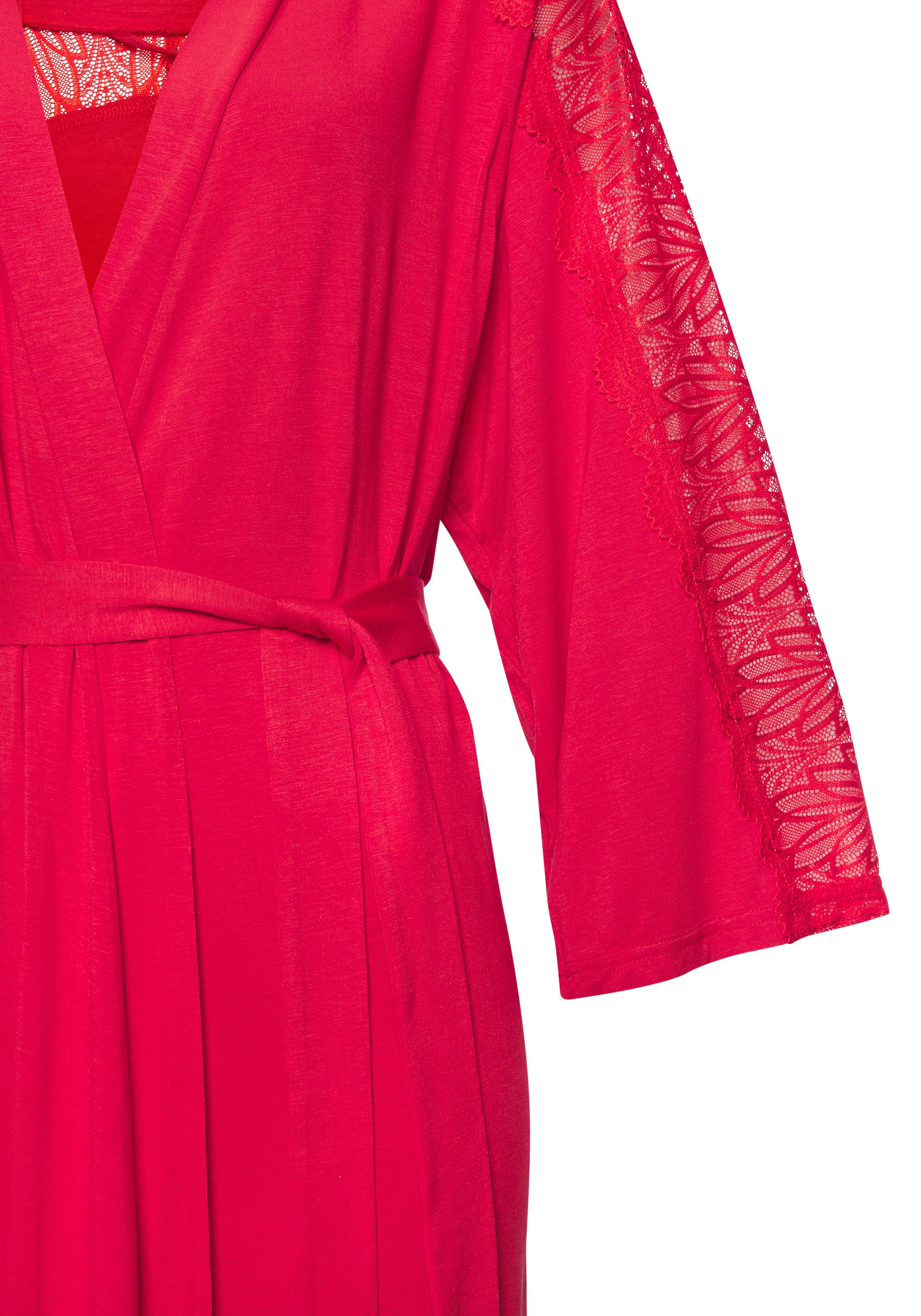 LASCANA Kimono Mit schönen Spitzedetails