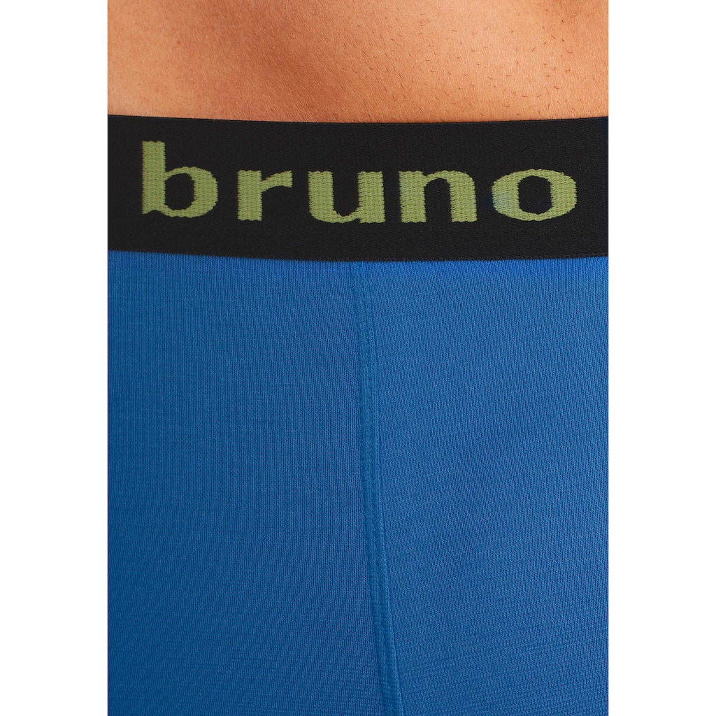 Bruno Banani Boxer »Boxershorts für Herren«, (Packung, 4 St.), mit längerem Bein und auffälligen Logobund