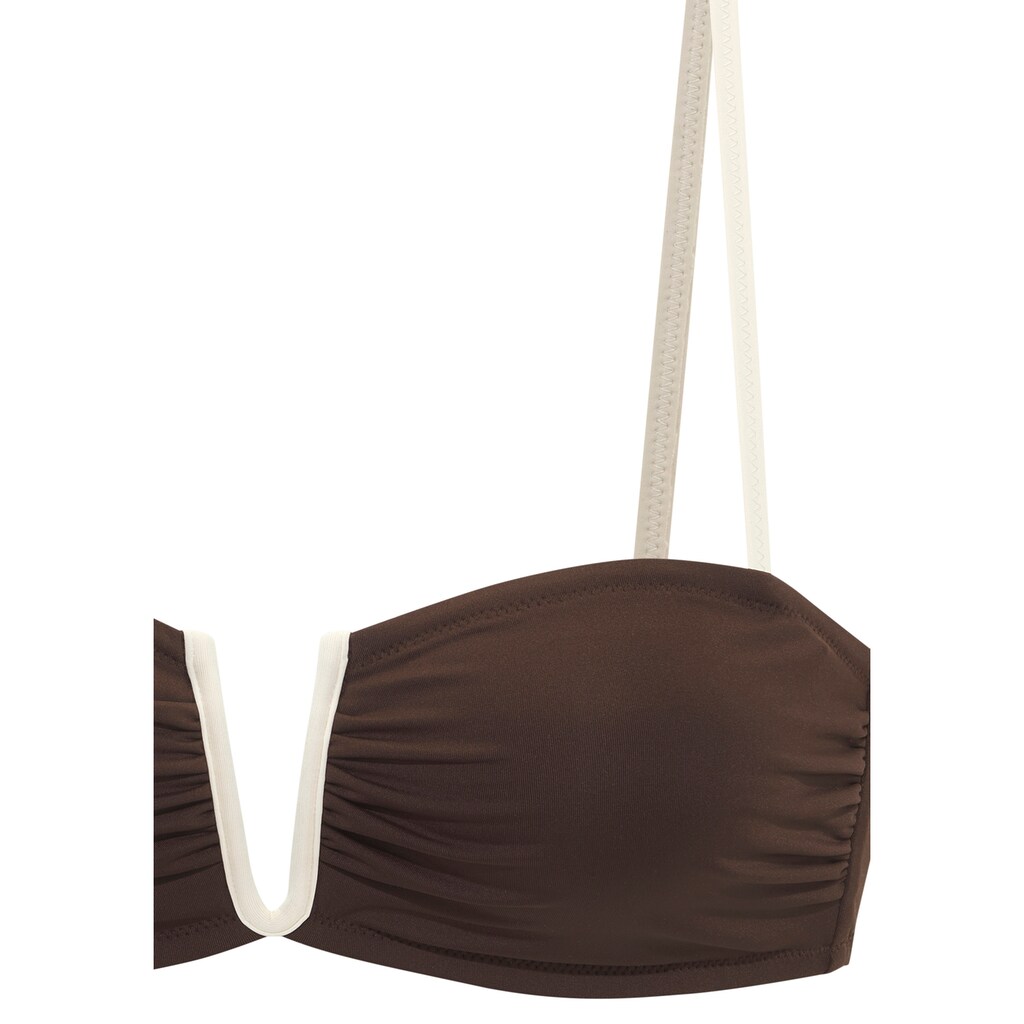 Copenhagen Studios Bandeau-Bikini-Top »Emma«, mit Kontrastdetails