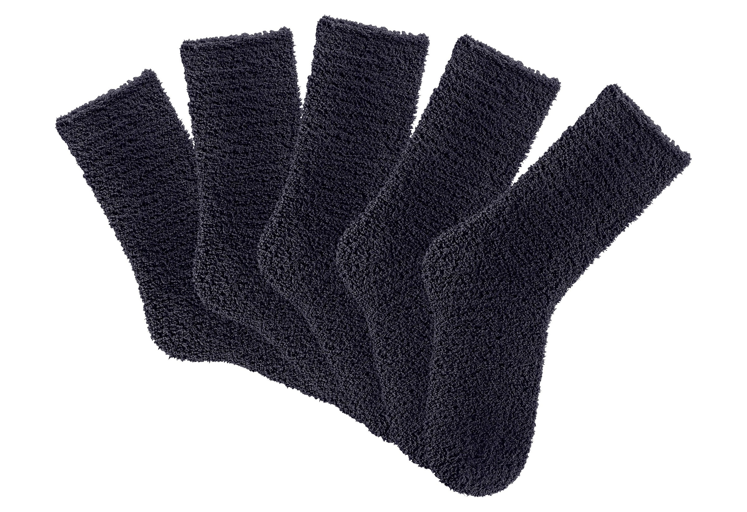 Lavana Kuschelsocken Packung, 5 Stk. tlg. ideal als Hausschuhersatz