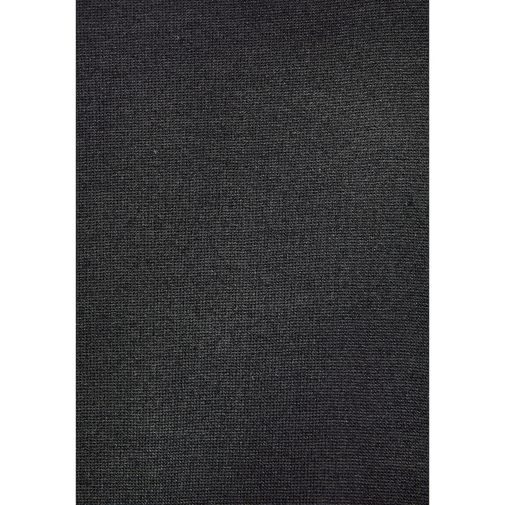LASCANA Maxikleid, mit seitlichem Schlitz, schlichtes Jerseykleid, Basic