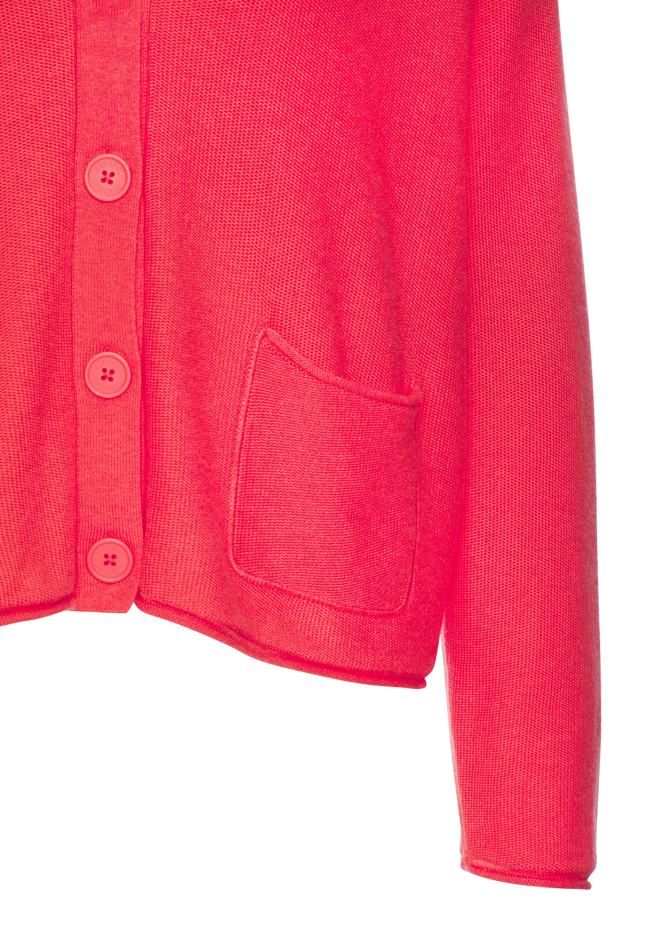 Elbsand Veste en tricot aus hochwertigem Feinstrick, Loungewear