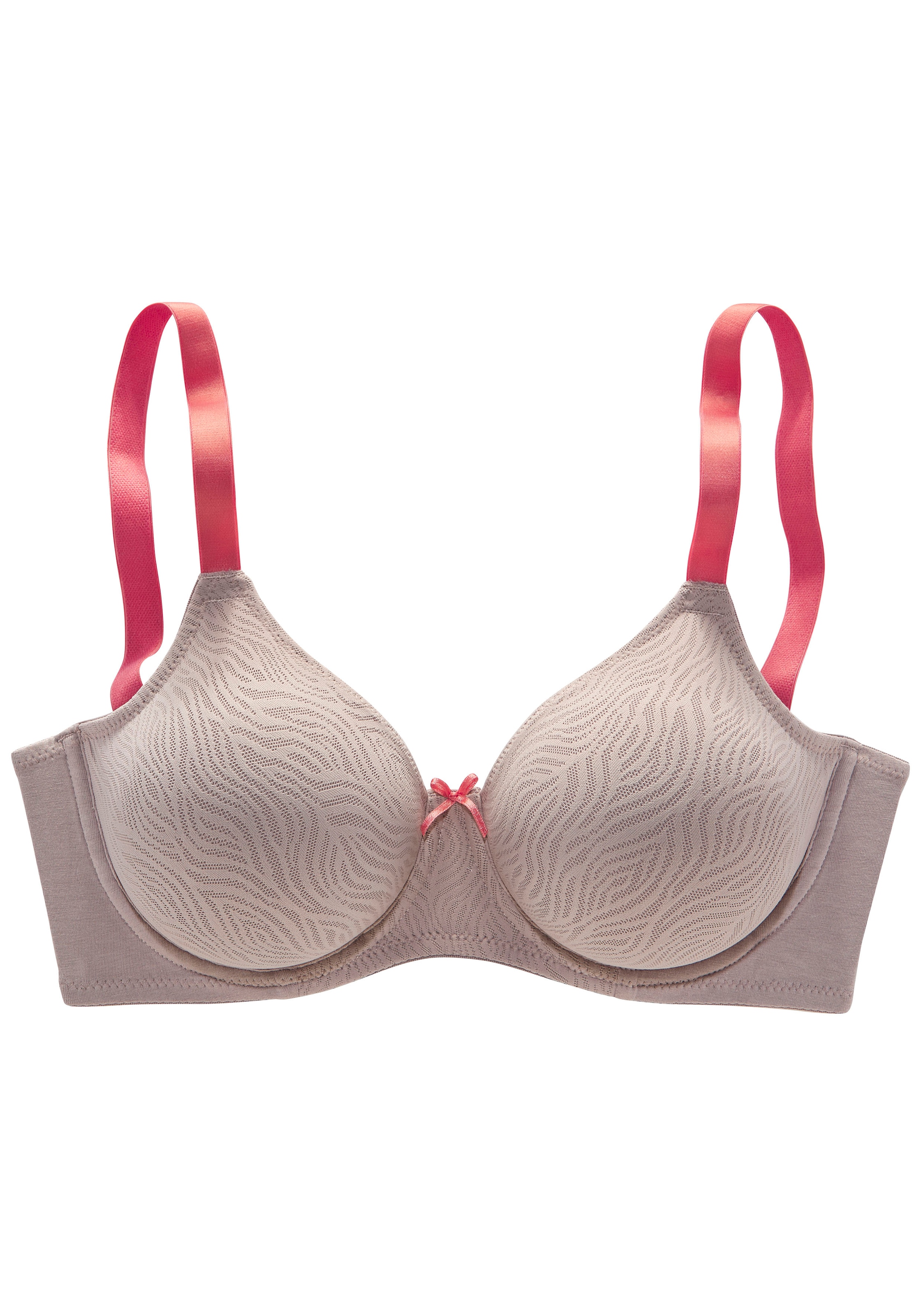 Nuance Minimizer-BH mit Bügel aus gemustertem Jacquard und weichem Trikot