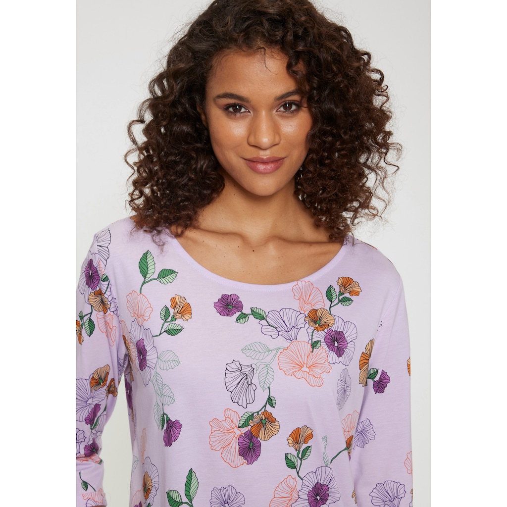 Vivance Dreams Nachthemd, mit Blumen-Druck
