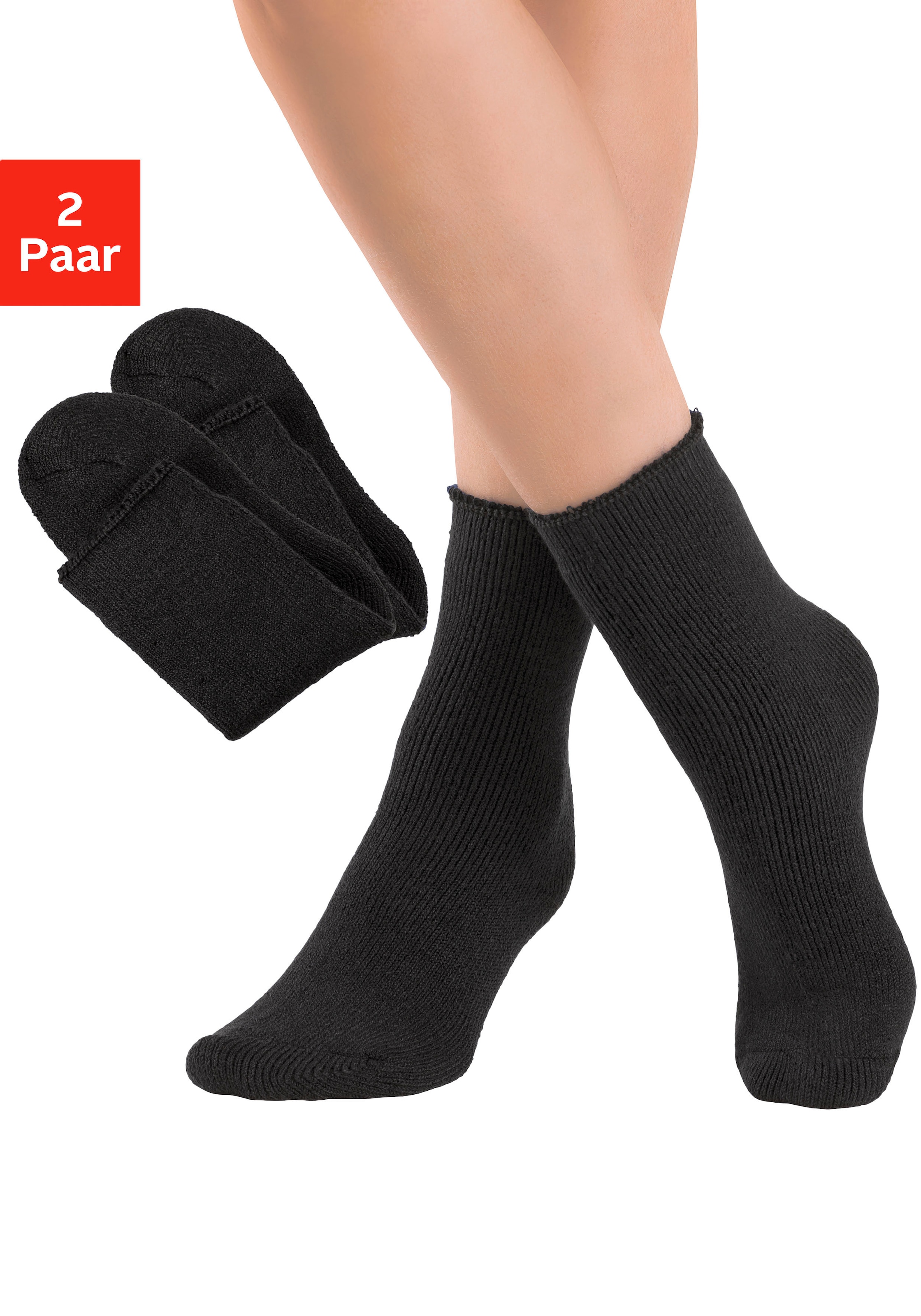 Lavana Thermosocken Packung, 2 Stk. tlg. mit flauschiger Innenseite