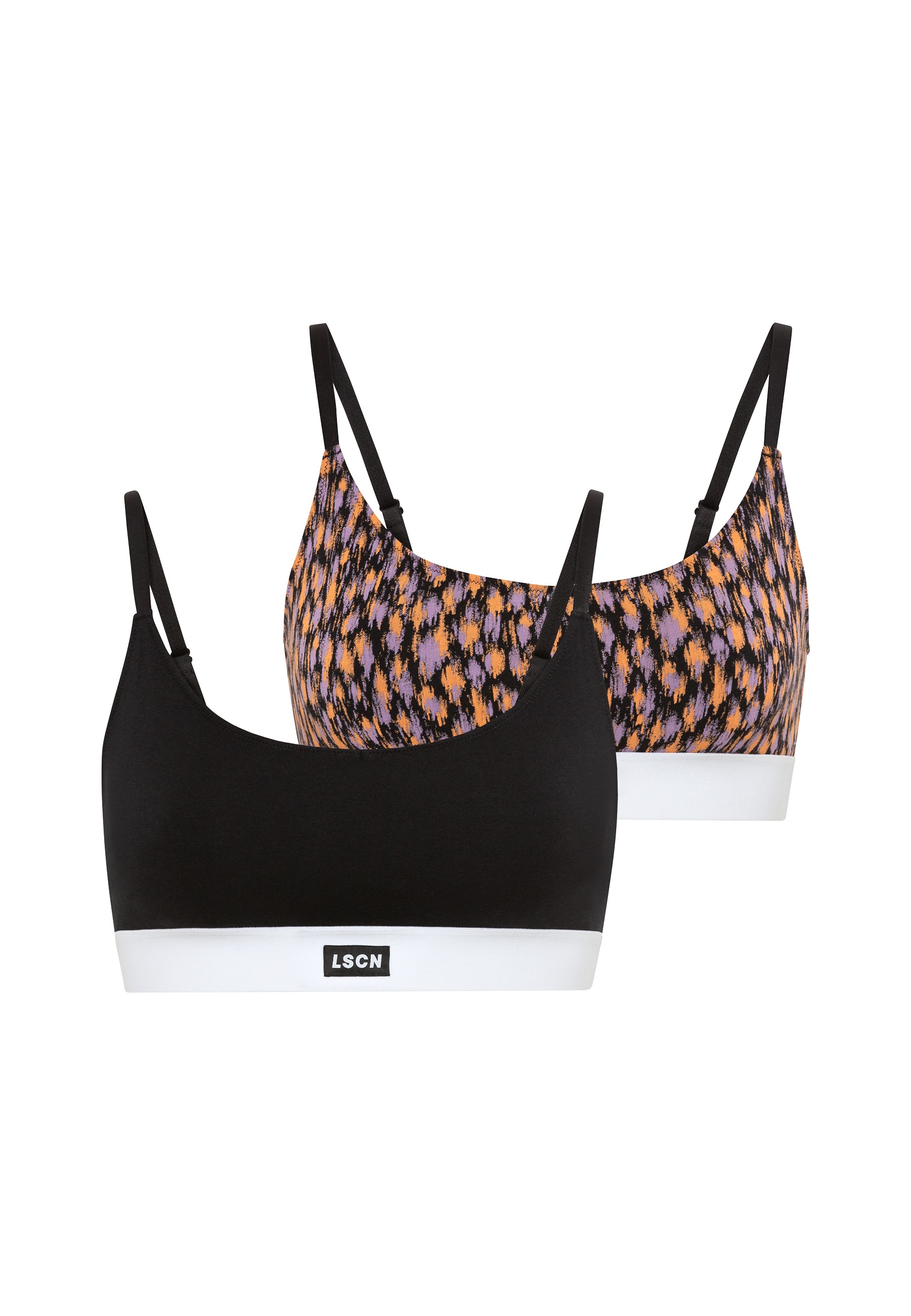 LSCN by LASCANA Bustier Packung, 2 Stk. mit breitem Bündchen