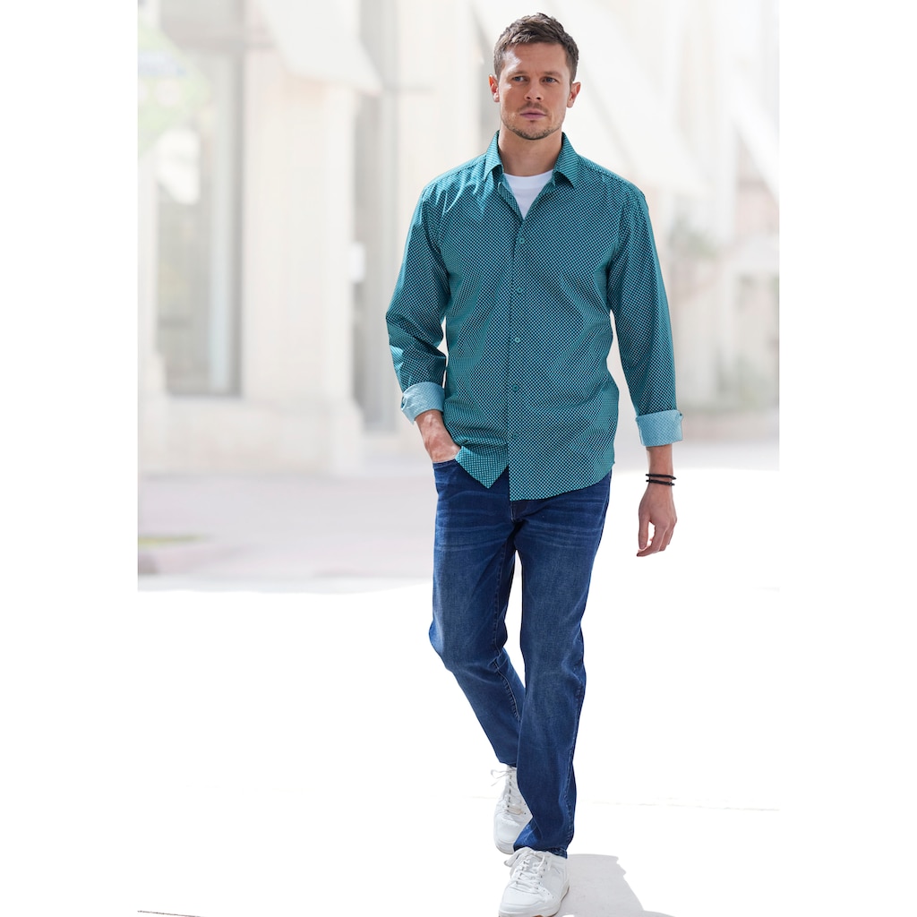 John Devin 5-Pocket-Jeans »Straight-fit Jeans«, aus elastischer Denim-Qualität