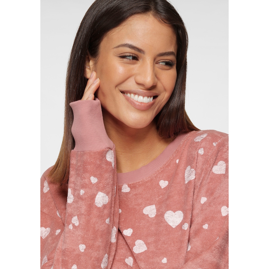 Vivance Dreams Pyjama, (2 tlg.), mit Alloverdruck