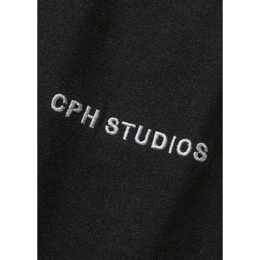 Copenhagen Studios T-Shirt »mit hochwertiger Logostickerei«, Loose-fit, Oversize-Shirt aus heavy Bio-Baumwoll-Qualität