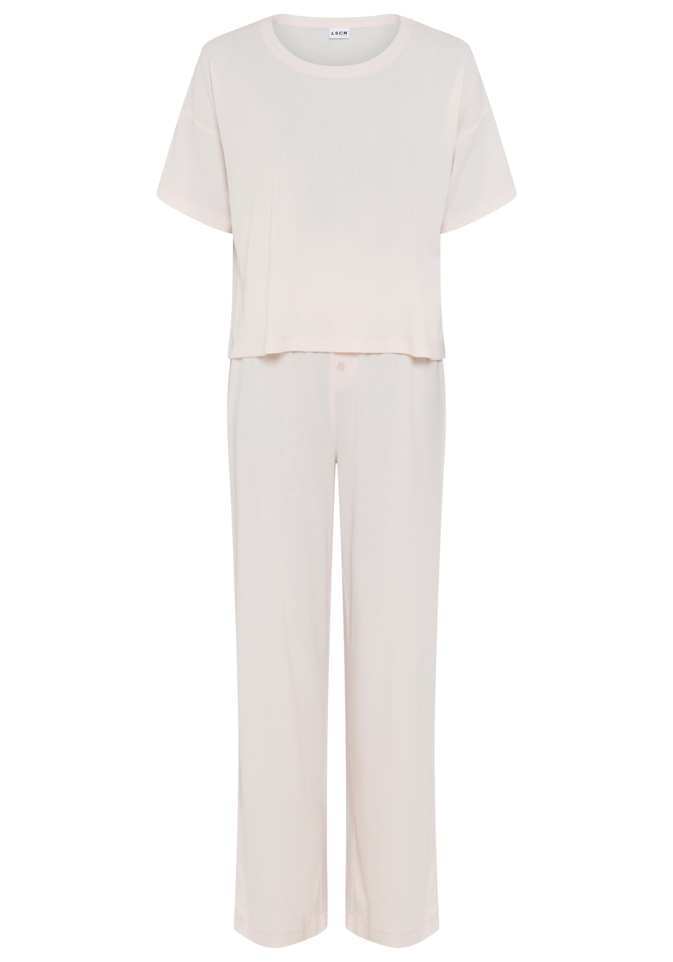 LSCN by LASCANA Pyjama Set, 2 mit kleiner Zierknopfleiste an der Hose