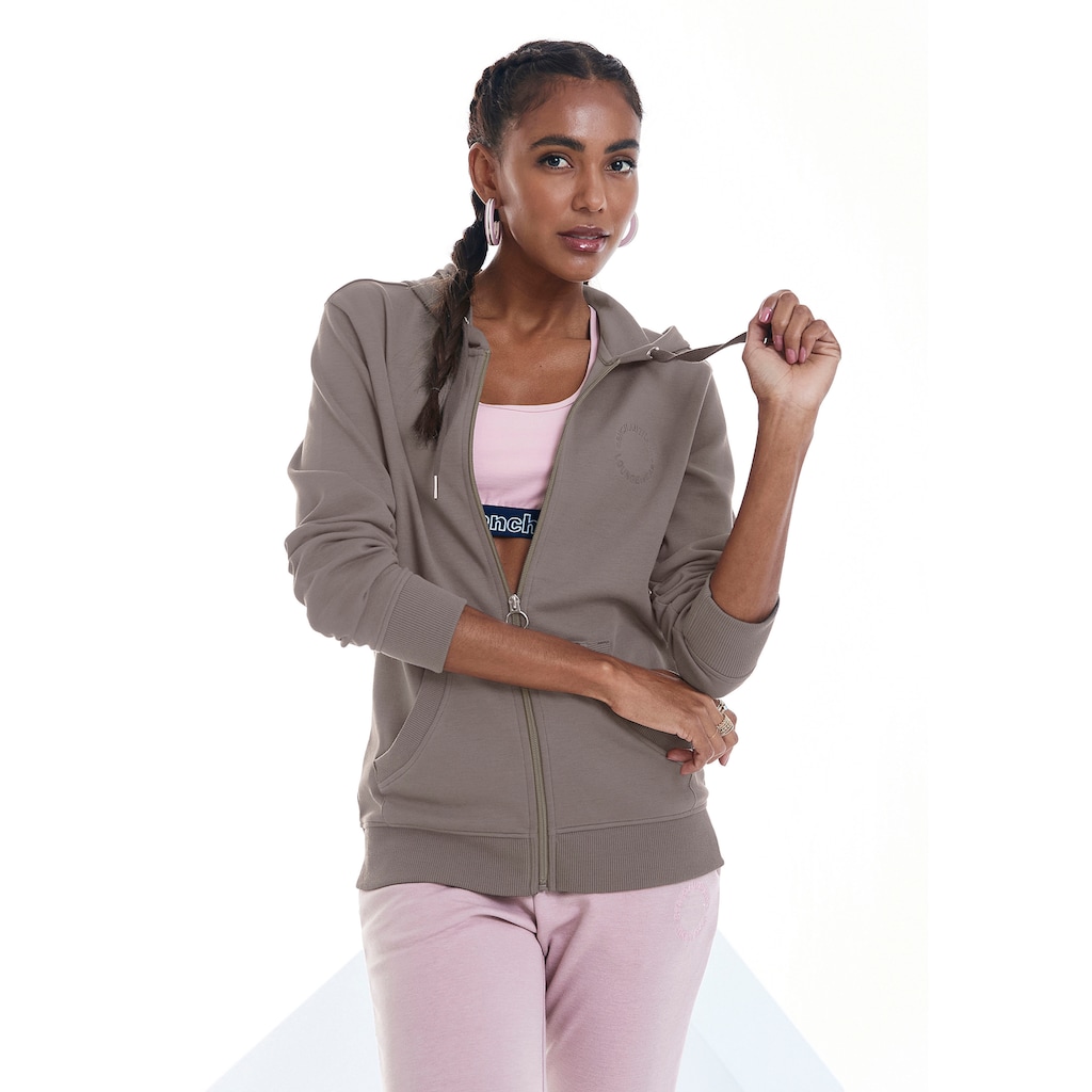 Bench. Loungewear Kapuzensweatjacke, mit Logo und Kängurutasche, Loungewear