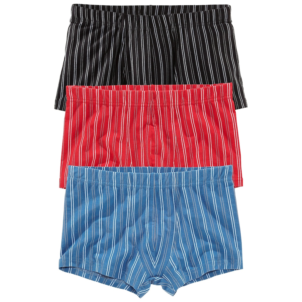 le jogger® Boxer »Boxershorts für Herren«, (Packung, 3 St.), mit garngefärbten Streifen