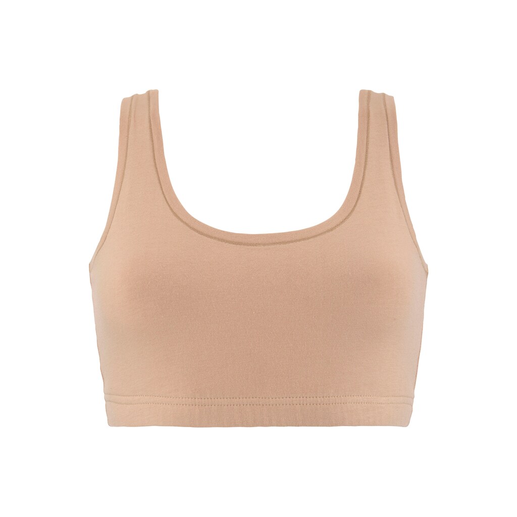 LASCANA Bustier, "Perfect Basics" aus elastischer Baumwolle