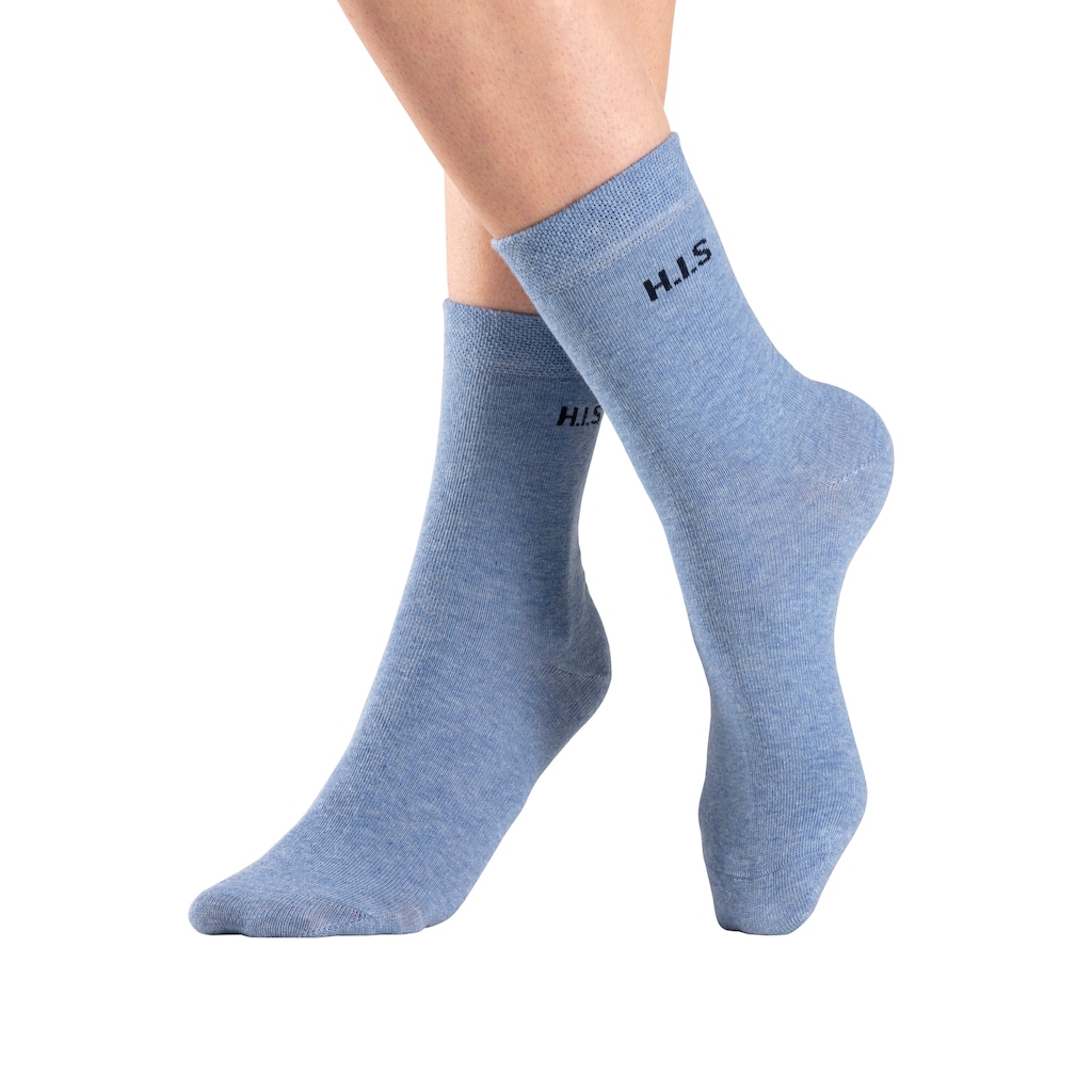 H.I.S Socken, (Packung, 4 Paar), ohne einschneidendes Bündchen