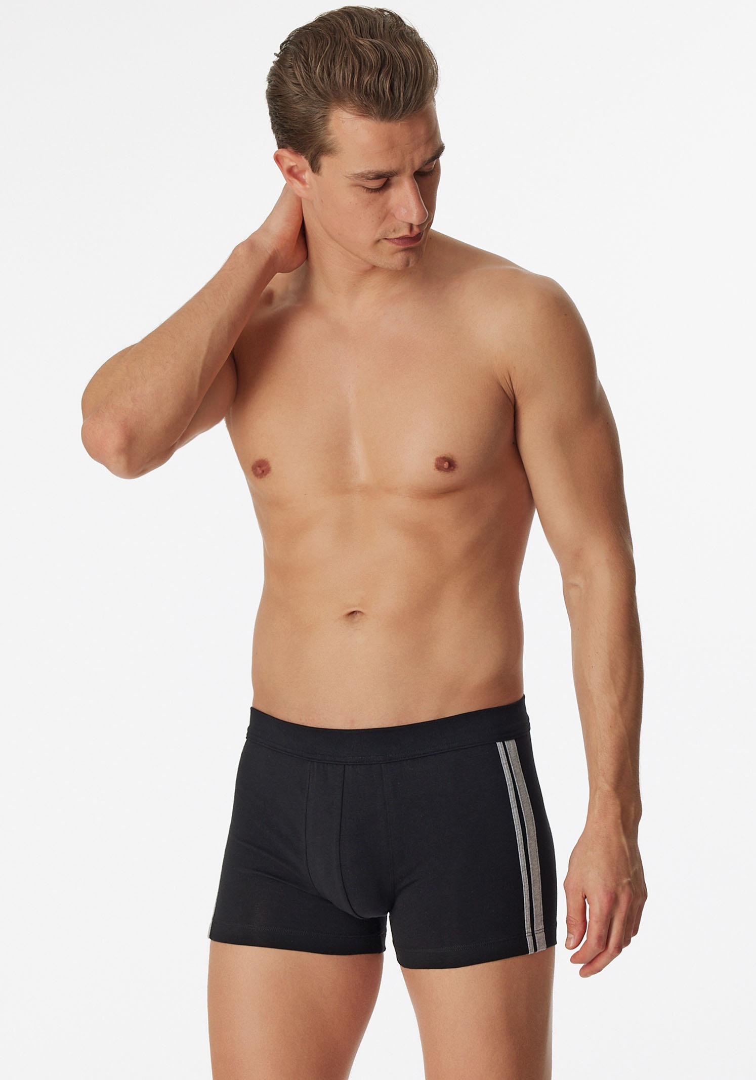 Schiesser Boxer »95/5« 3er-Pack,  mit softem, tonalem Bund, kontraststarke Seitenstreifen