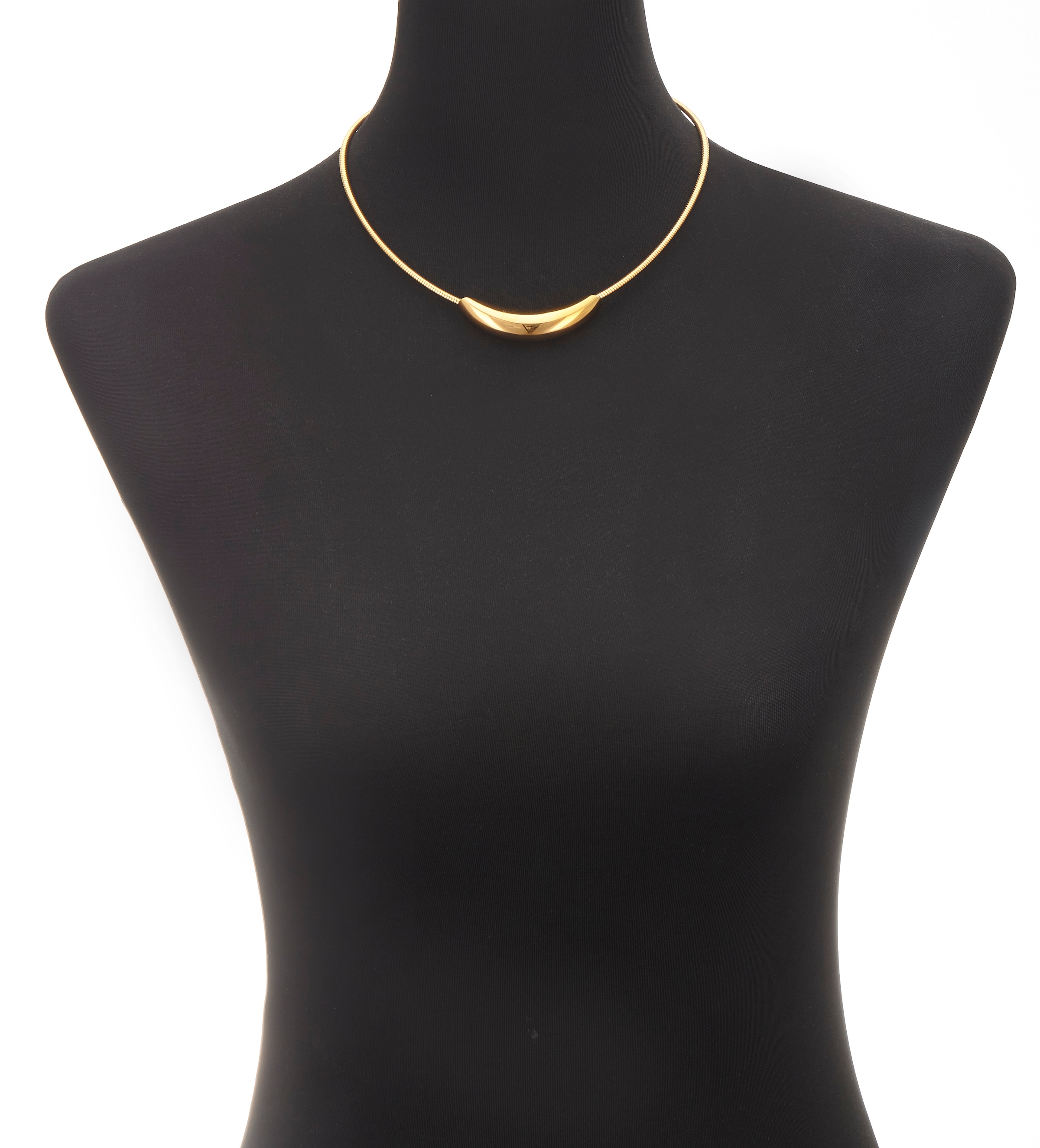 LASCANA Schlangenkette »Halskette mit Röhrchen Anhänger« Collier mit Goldbeschichtung