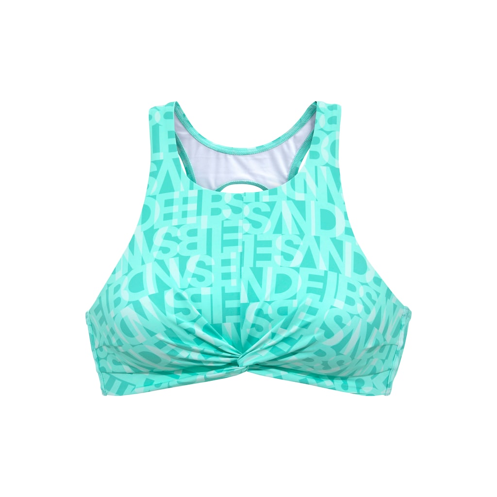 Elbsand Crop-Bikini-Top »Letra«, mit tollem Wording