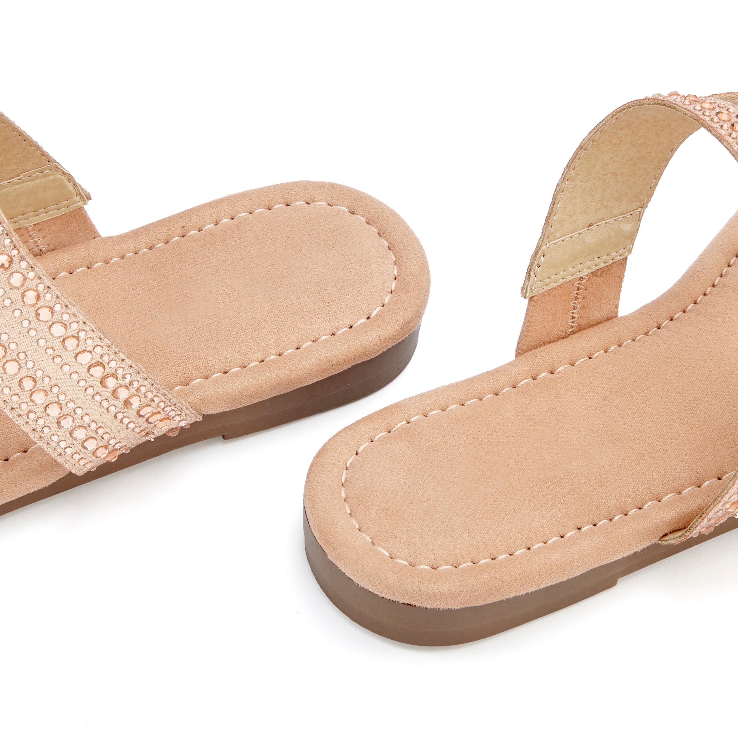 Vivance Pantolette »Mule, Sommerschuh, offener Schuh, Zehentrenner, Sandale,«, mit Schmucksteinchen VEGAN