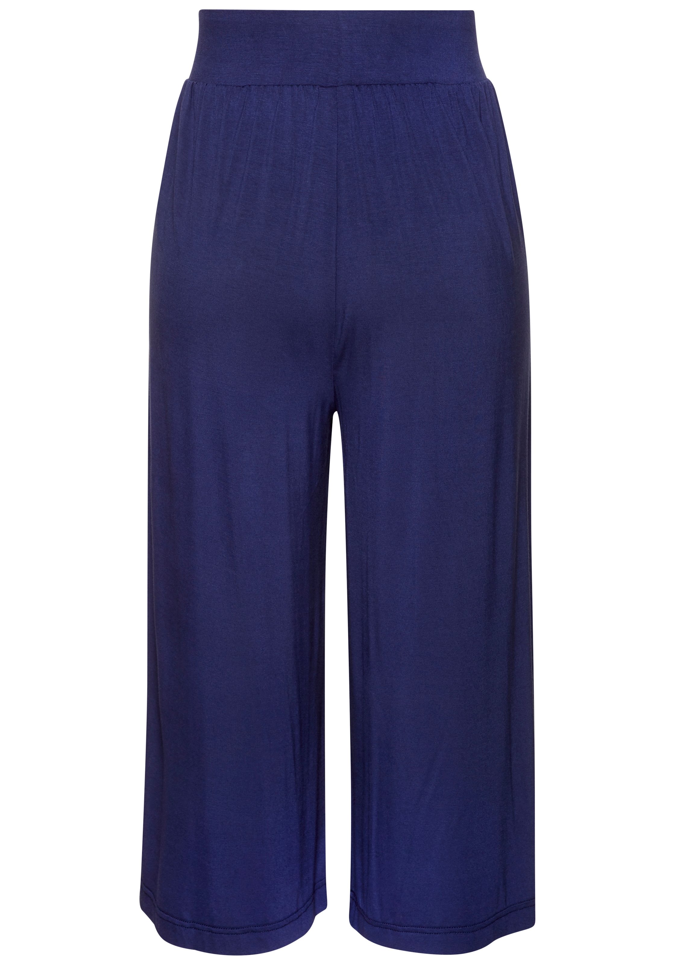 LASCANA Culotte »Sommerhose mit extra weitem Bein aus luftig-leichter Viskose«  bequeme Strandhose mit modischen Falten und Gummizug