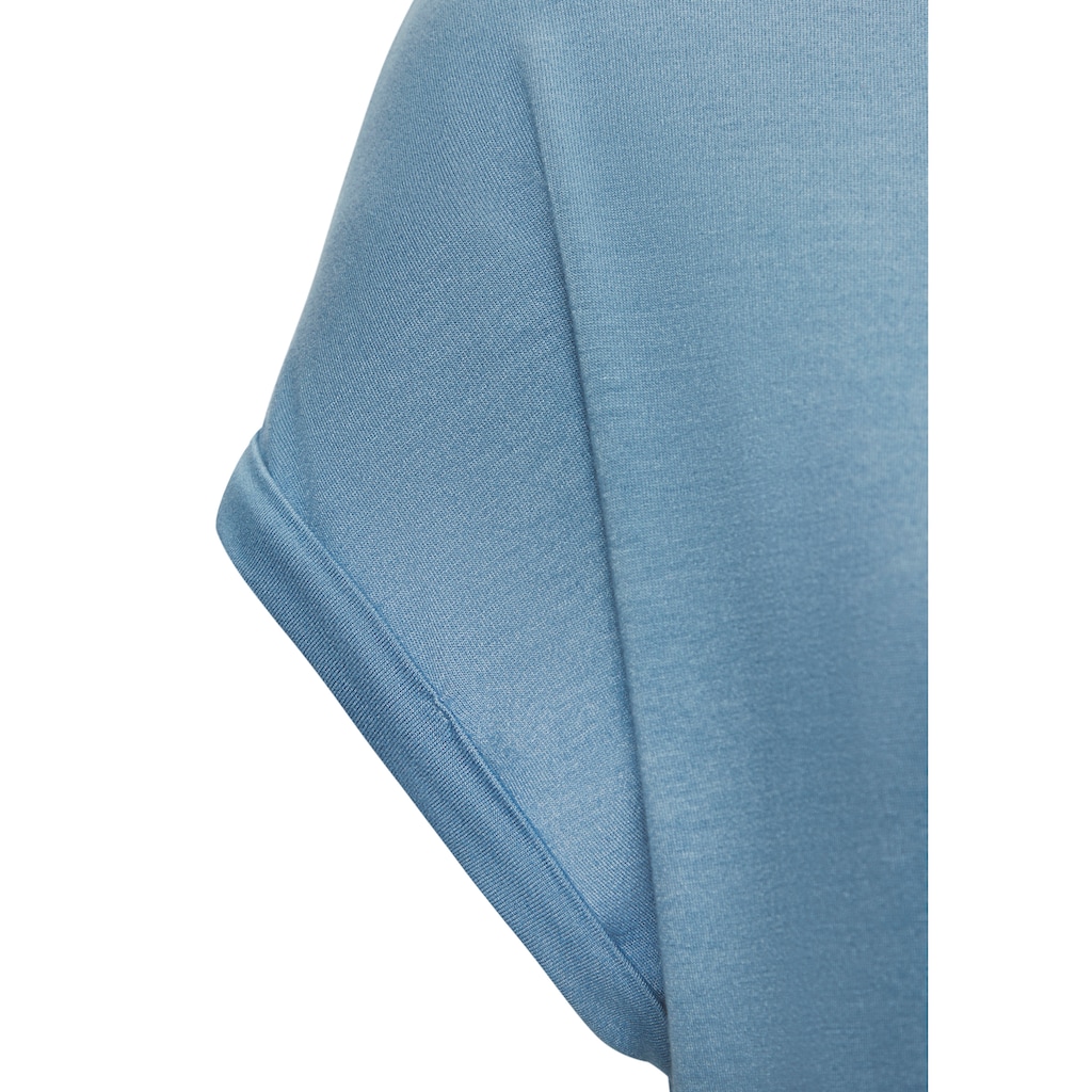 LASCANA Kurzarmshirt »mit Lascana Herz Print«, aus weichem Viskose-Stretch
