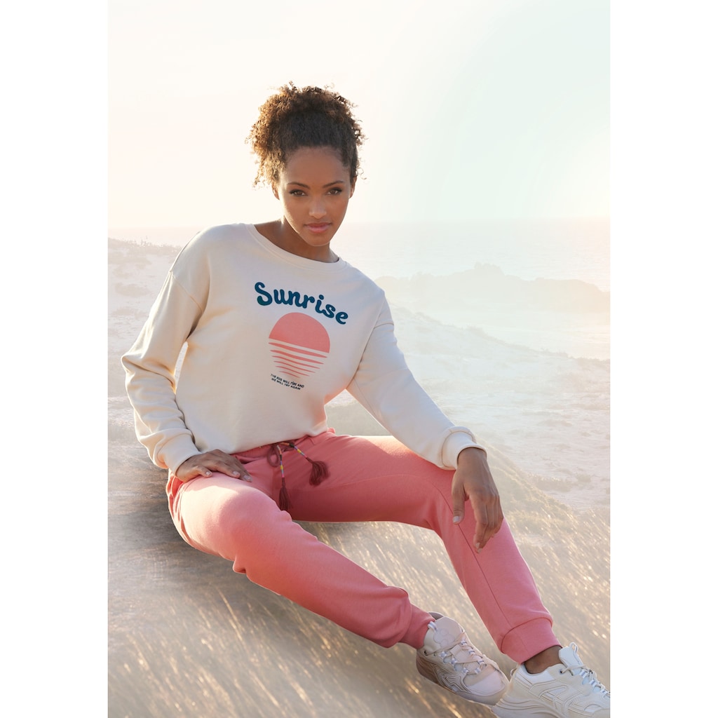 Vivance Sweatpants, Relaxhose, Loungehose mit aufgesetzten Taschen, Loungewear
