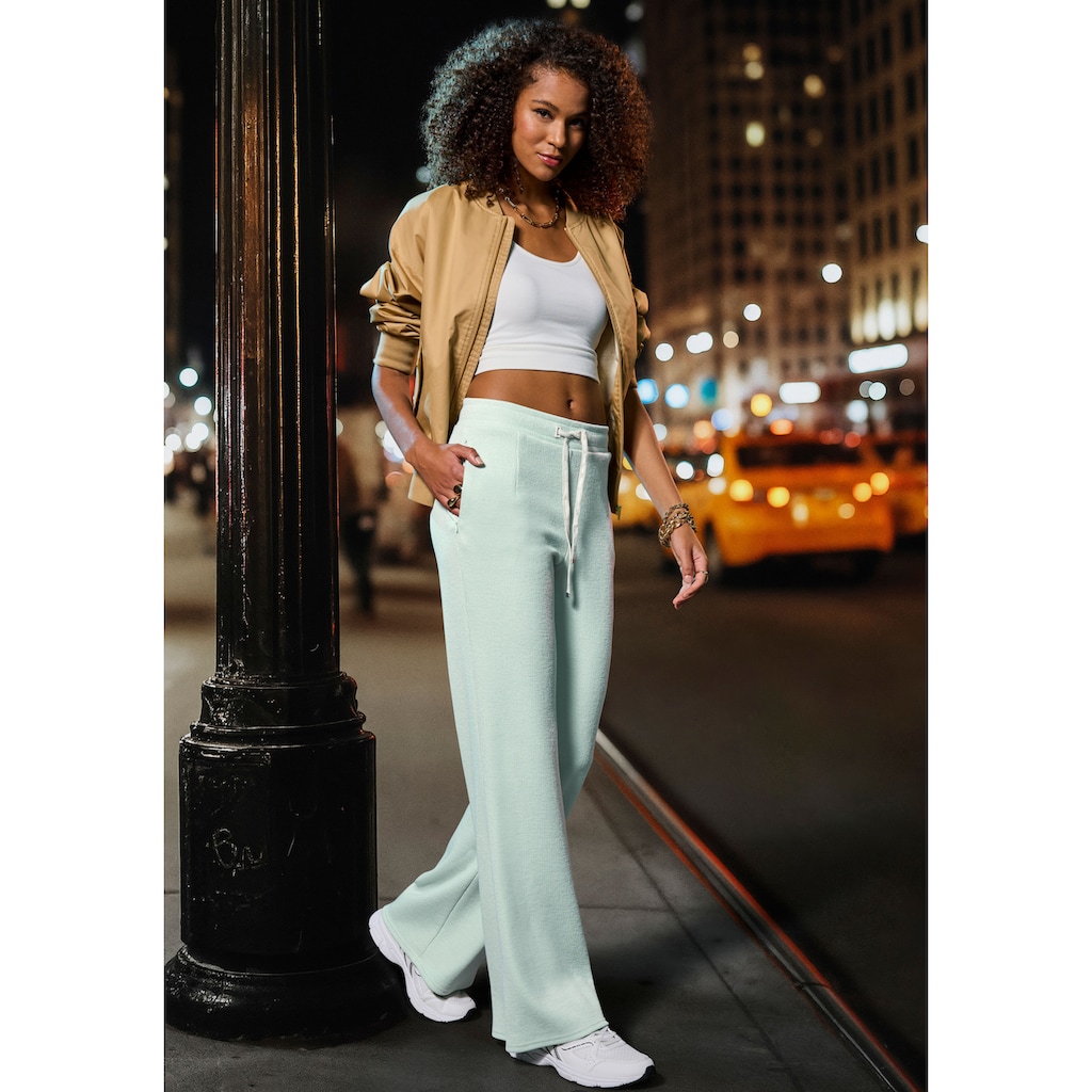 French Connection Loungepants, in gerippter Strickoptik