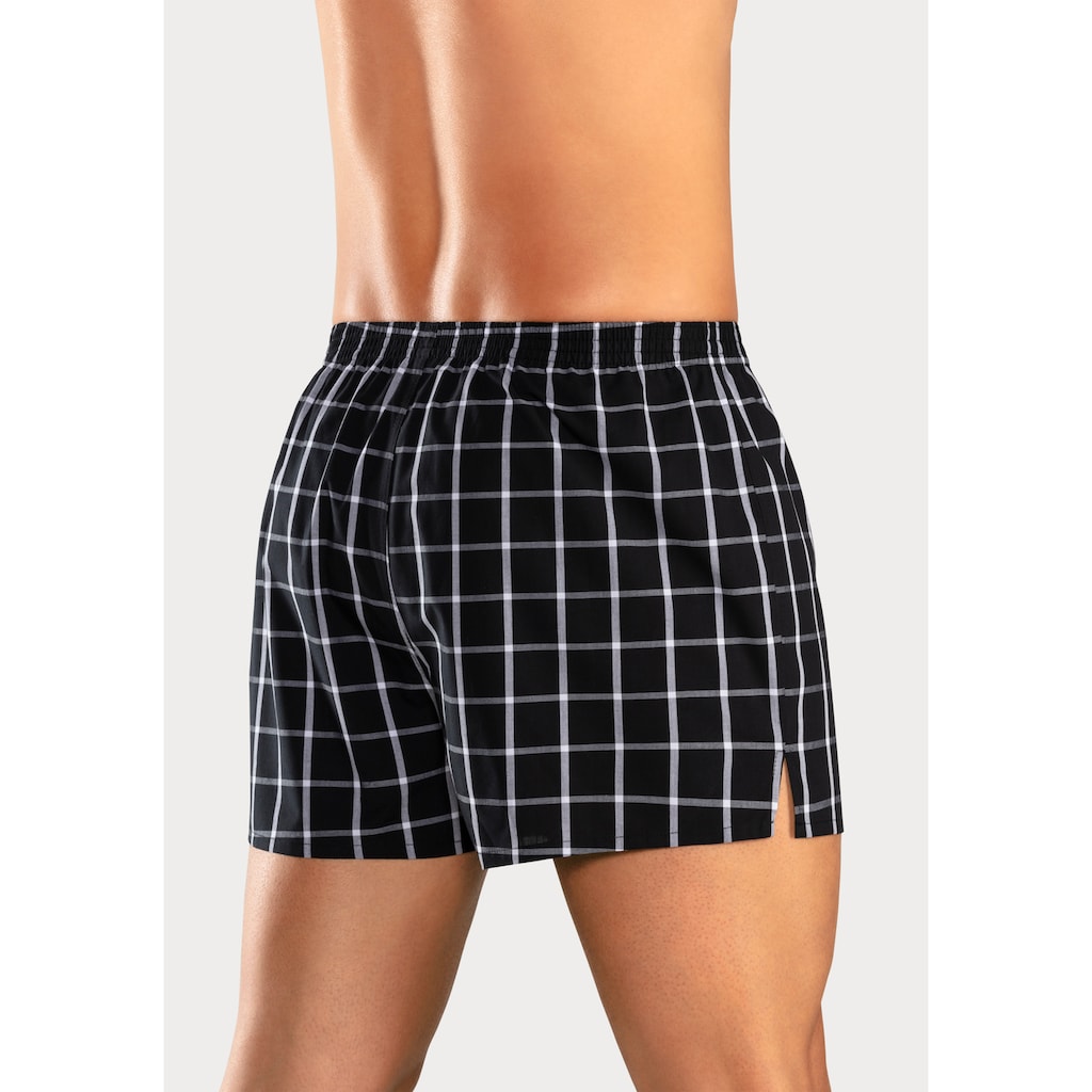 AUTHENTIC LE JOGGER Webboxer, (Packung, 4 St.), vier unterschiedliche Dessins