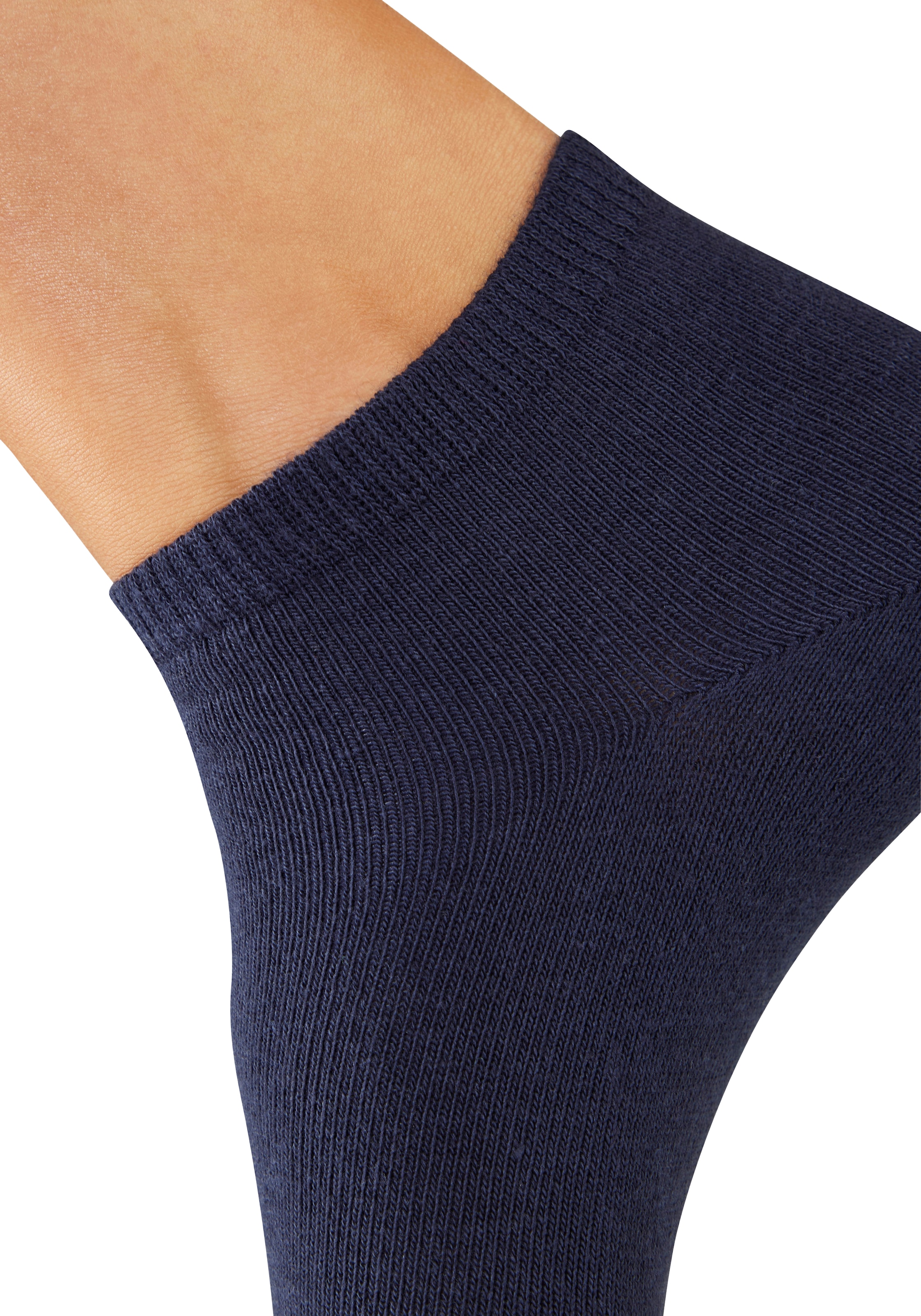 H.I.S Kurzsocken »Damen Sport Basic Socken, Laufsocken ohne Frottee« Packung, Grosspackung, 10 Paar tlg. mit verstärkter Ferse und Spitze