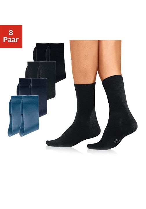H.I.S Basicsocken Packung, 8 Stk. tlg. mit hohem Baumwollanteil