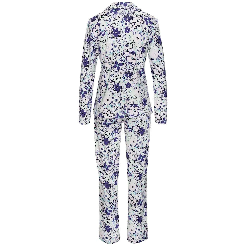 s.Oliver Pyjama, (Set, 2 tlg.), im klassischen Stil