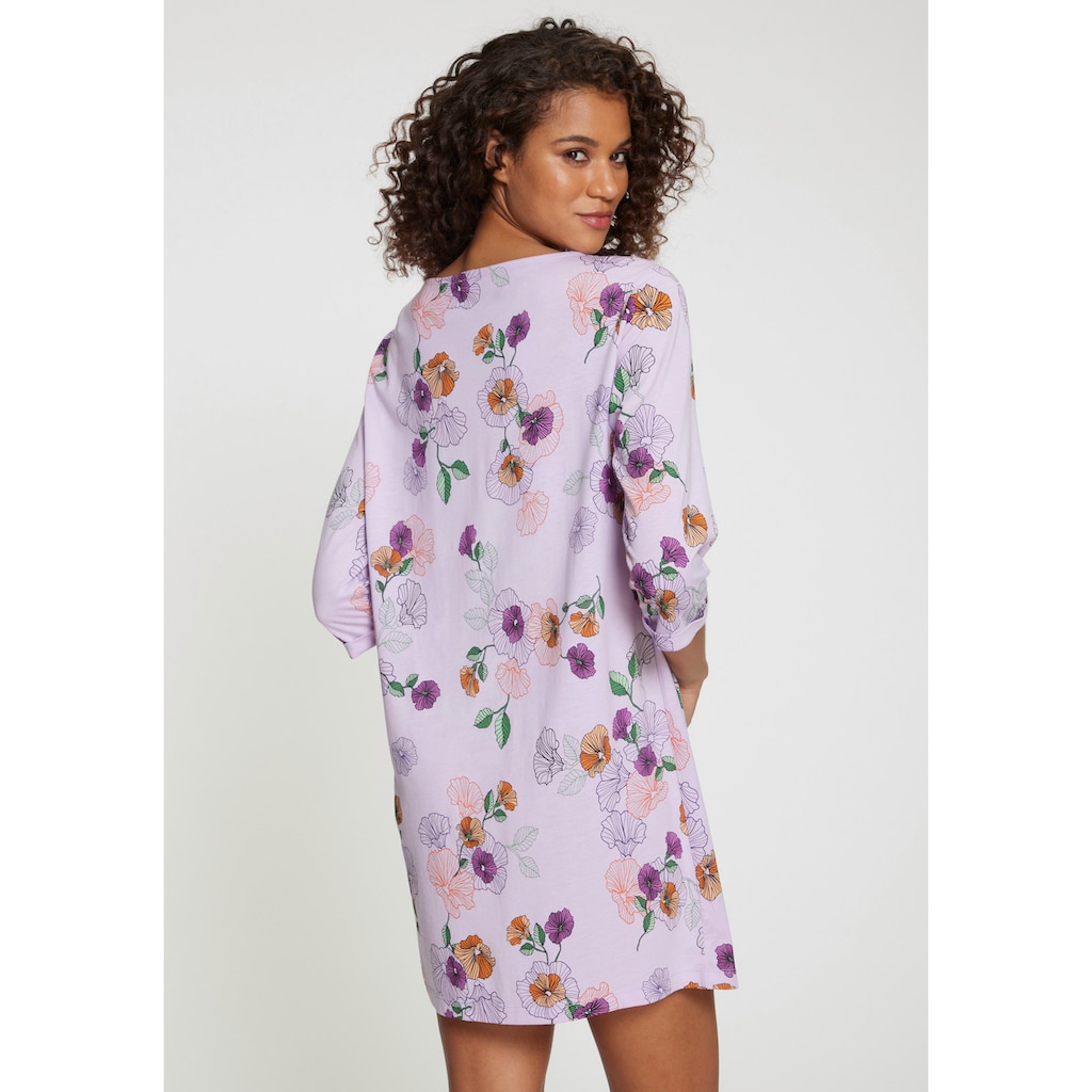 Vivance Dreams Nachthemd, mit Blumen-Druck
