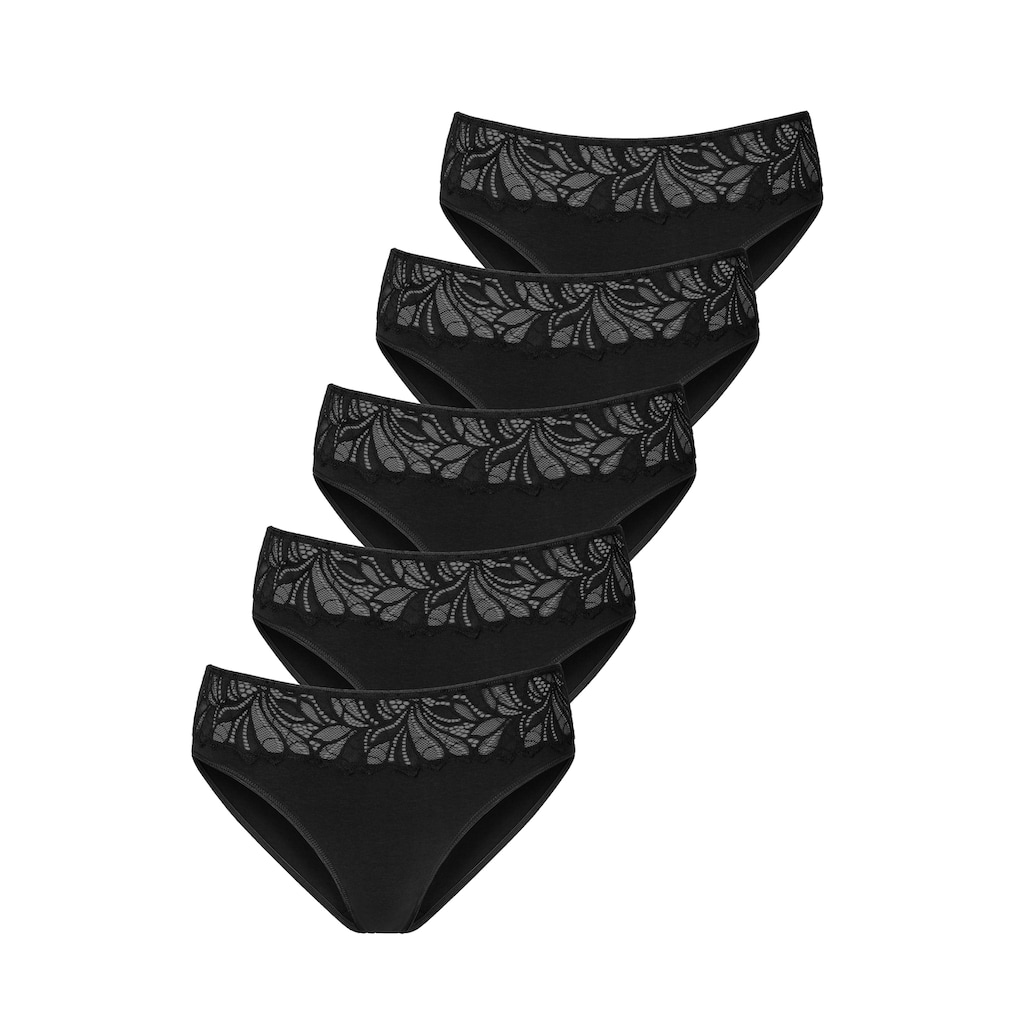 Vivance Jazz-Pants Slips, (5er-Pack), aus elastischer Baumwoll-Qualität