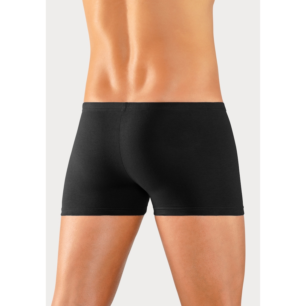 le jogger® Boxer »Boxershorts für Herren«, (Packung, 3 St.), schmaler Bund mit Markenlabel