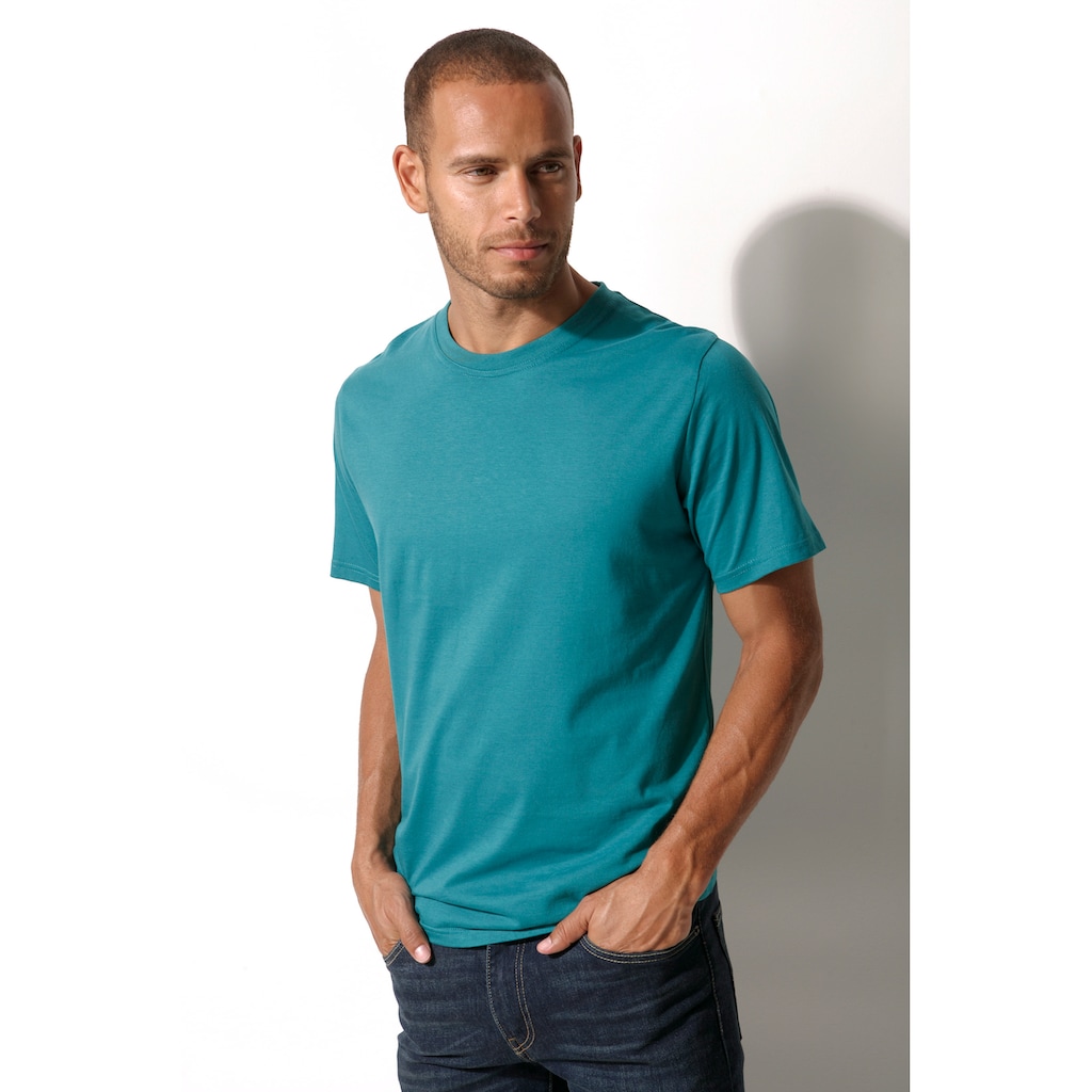 H.I.S T-Shirt, (Packung, 3 tlg.), aus Baumwolle perfekt als Unterziehshirt