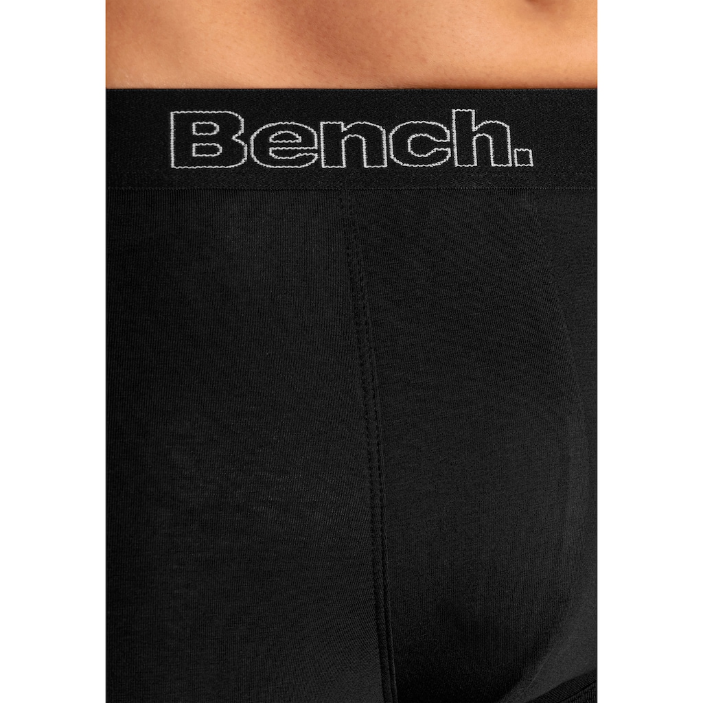 Bench. Langer Boxer »Boxershorts für Herren«, (Packung, 4 St.), Unterhosen mit Logoschriftzug im Bund
