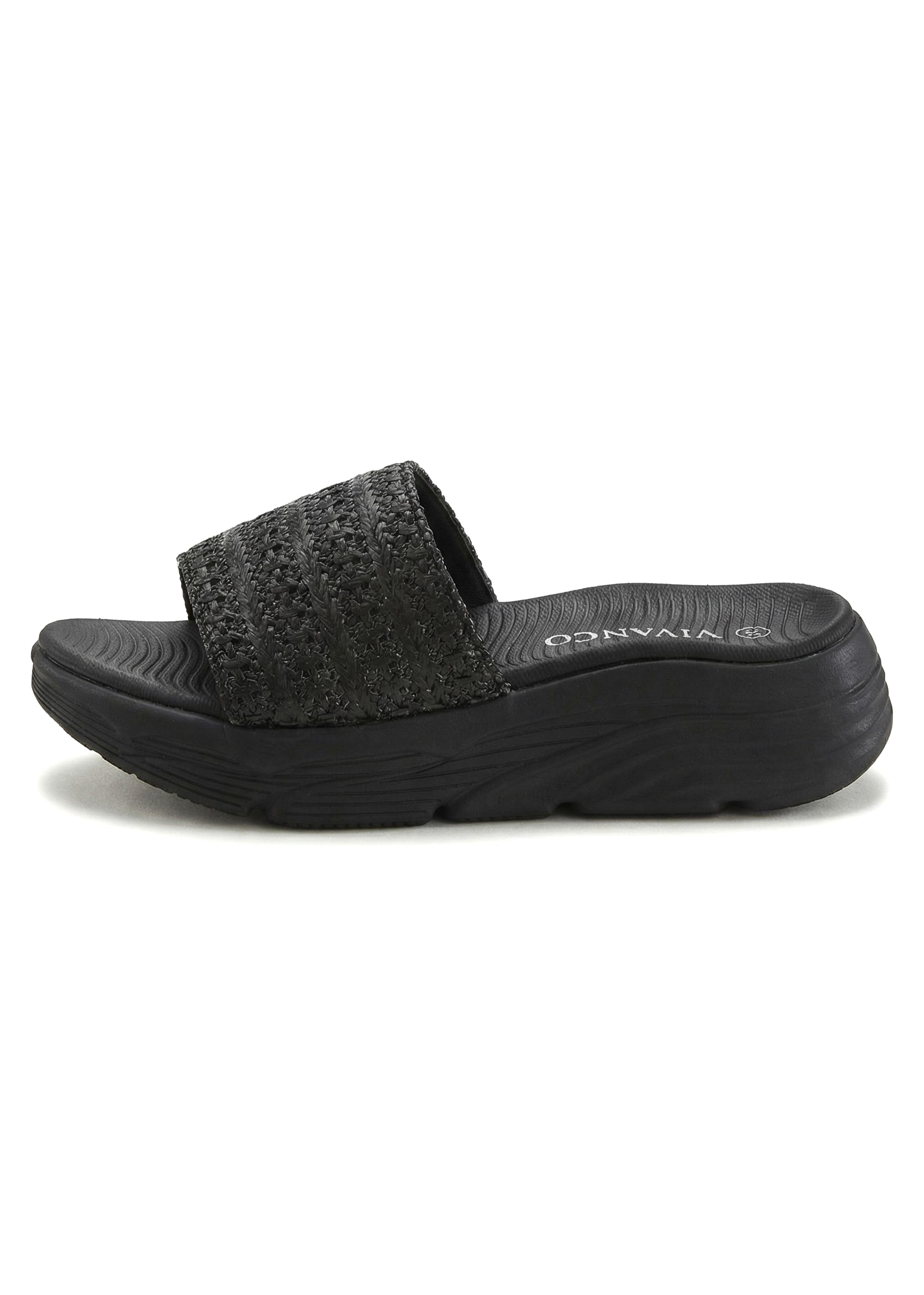 Vivance Pantolette »Mule, Sandale, Sommerschuh, offener Schuh,«  NOUVEAU avec semelle tendance VEGAN