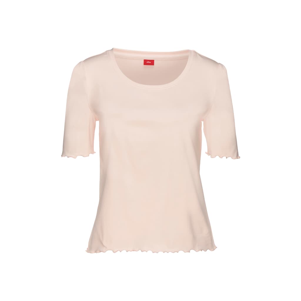 s.Oliver Pyjamaoberteil, mit Puffärmeln