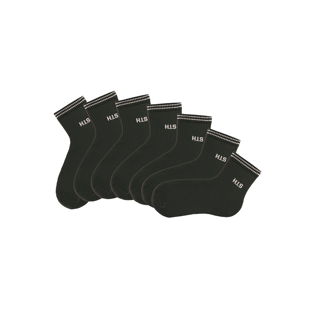 H.I.S Kurzsocken, (Packung, 7 Paar), mit Vollfrottee